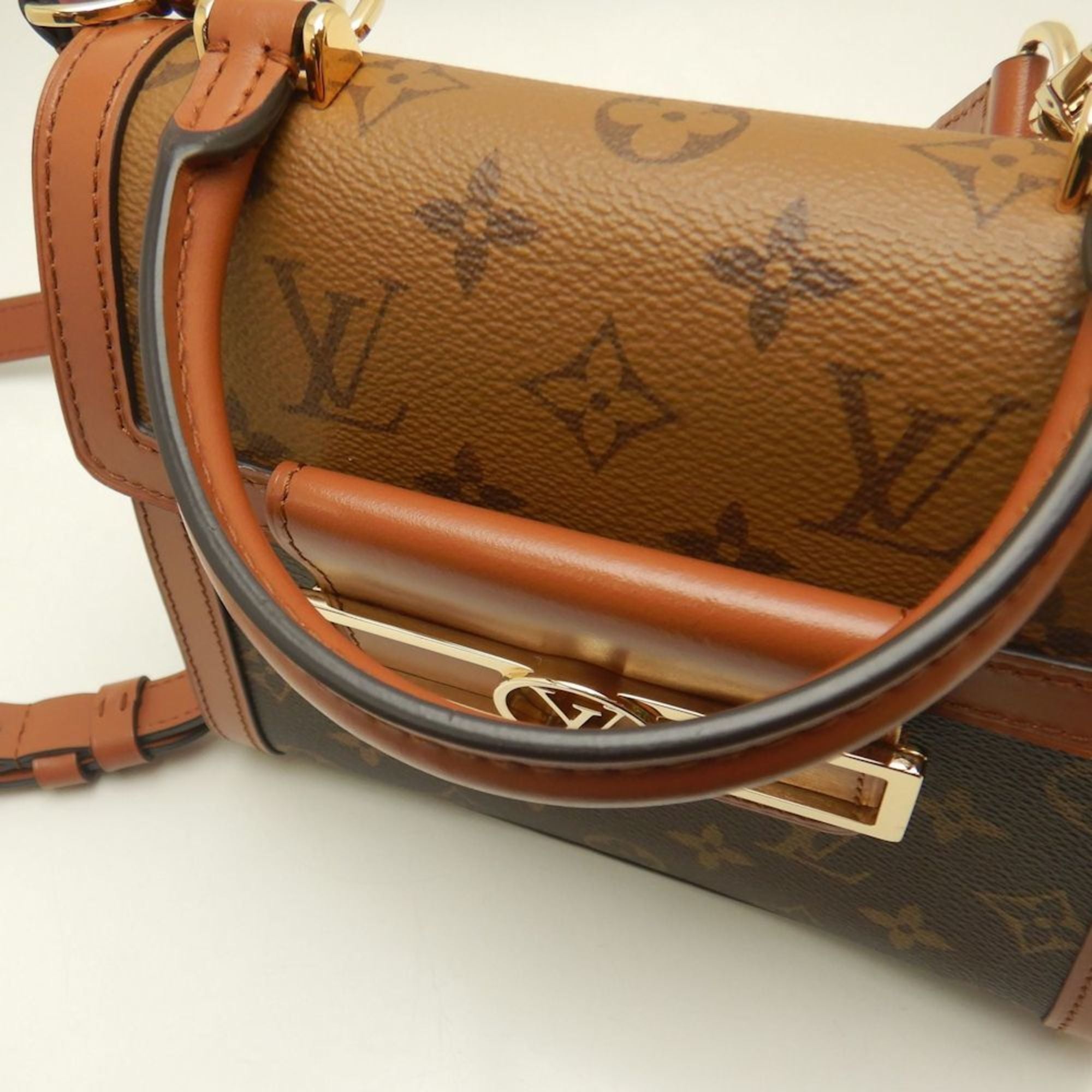 Louis Vuitton Monogram Reverse Brown Pvc Leather Handbag (Pre-Owned)