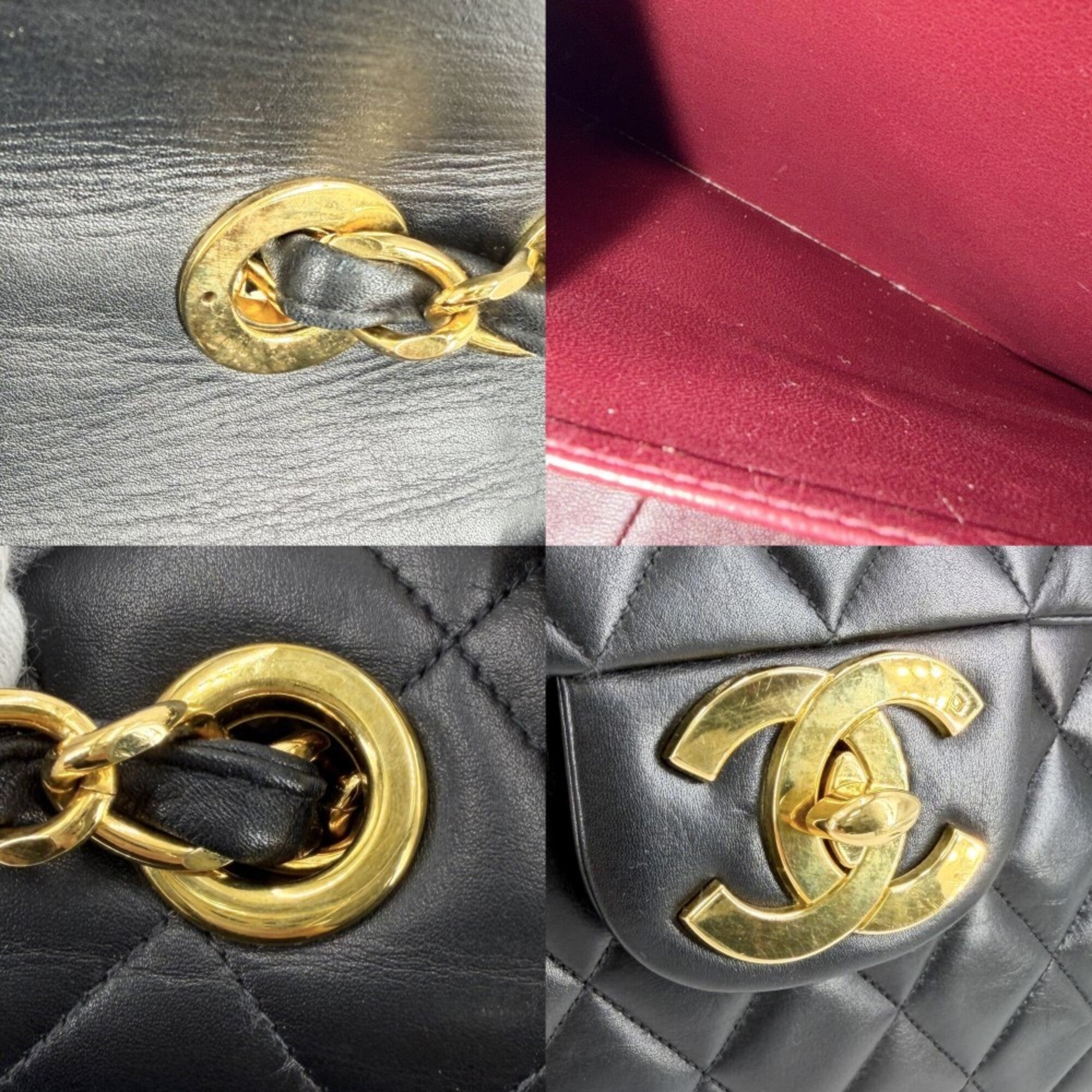 Chanel Black Leather Shoulder Bag (Pre-Owned)