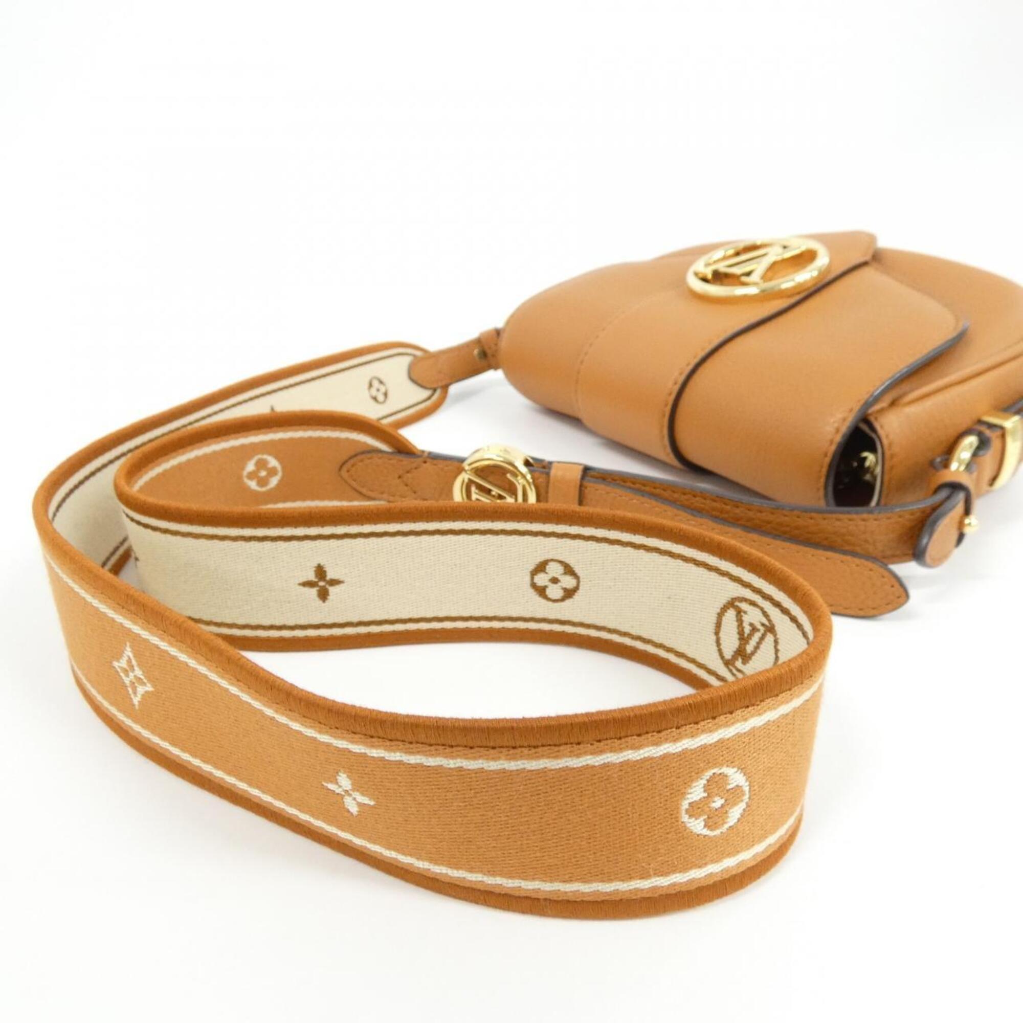 Louis Vuitton Brown Leather Shoulder Bag (Pre-Owned)