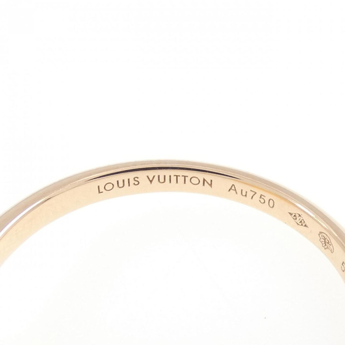 Louis Vuitton Pink Gold (18K) Band Ring (Pre-Owned)
