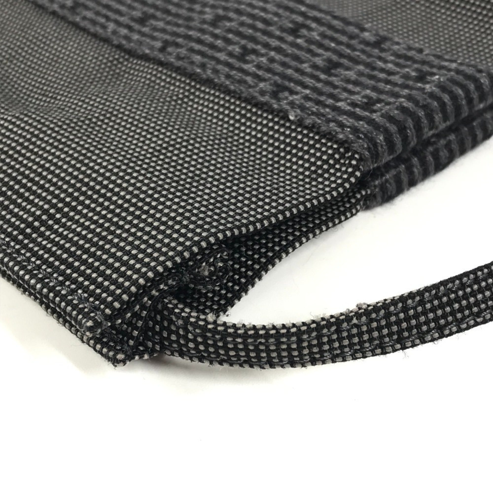 Hermes Gray Polyamide Polyester Pochette Shoulder Bag (Pre-Owned)
