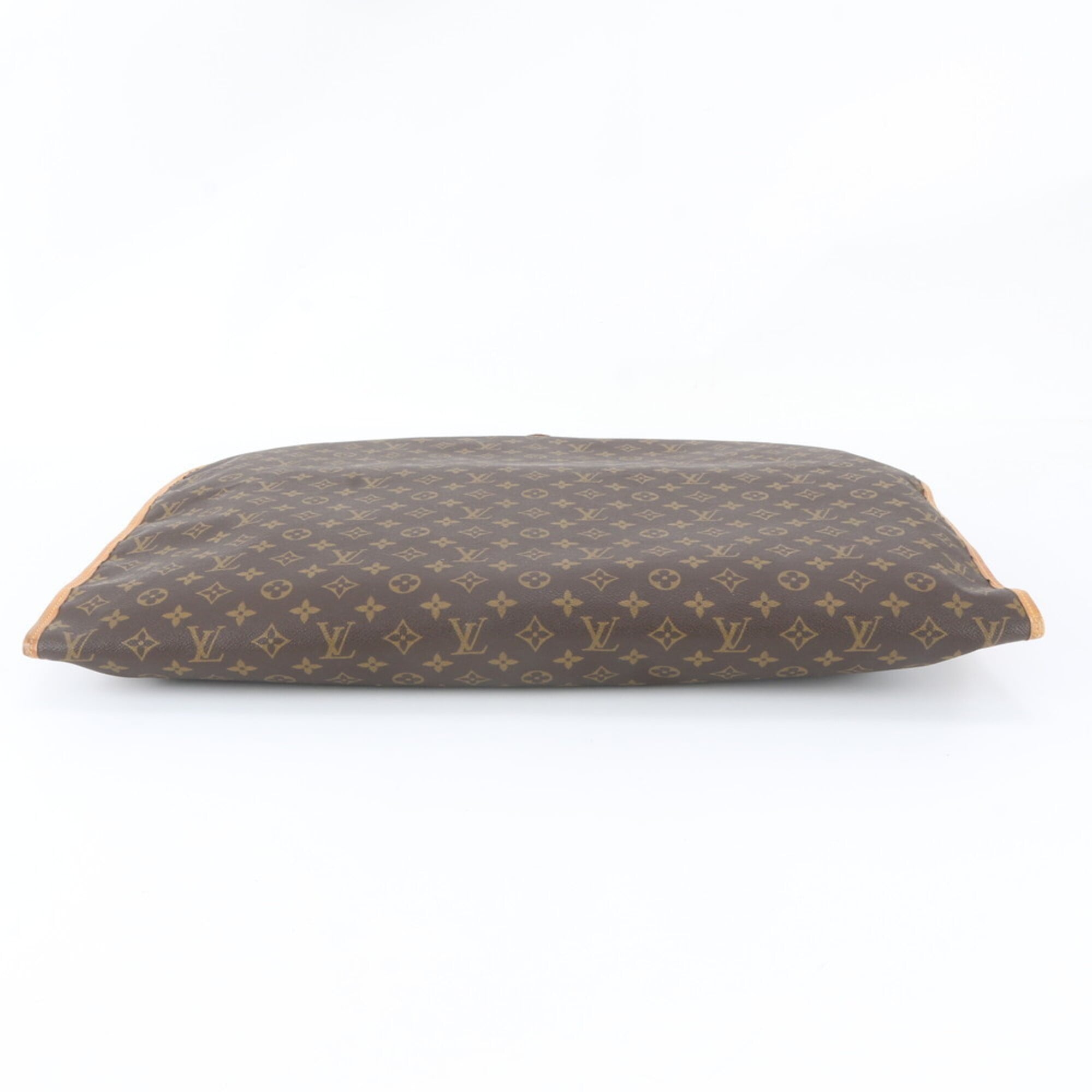 Louis Vuitton Brown Leather Coated Canvas Boston Bag (Pre-Owned)