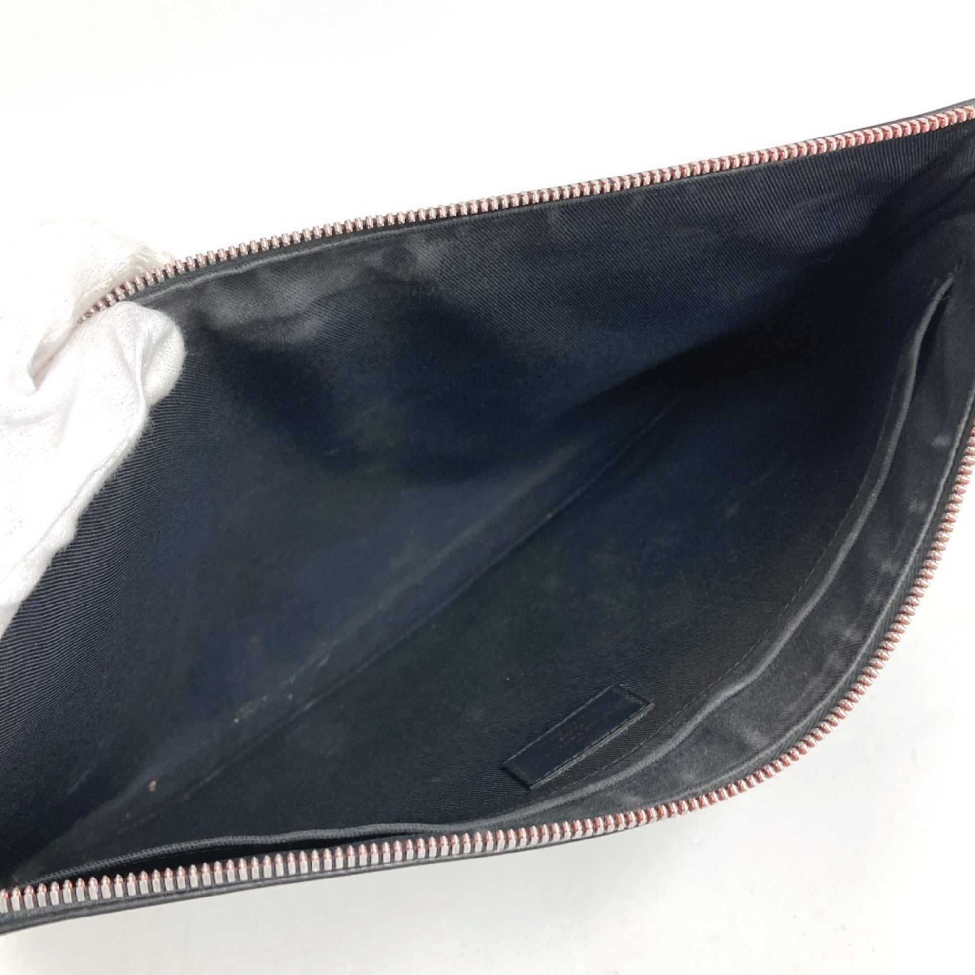 Louis Vuitton Navy Red Color Monogram Clutch Bag Handbag Pochette Pouch (Pre-Owned)