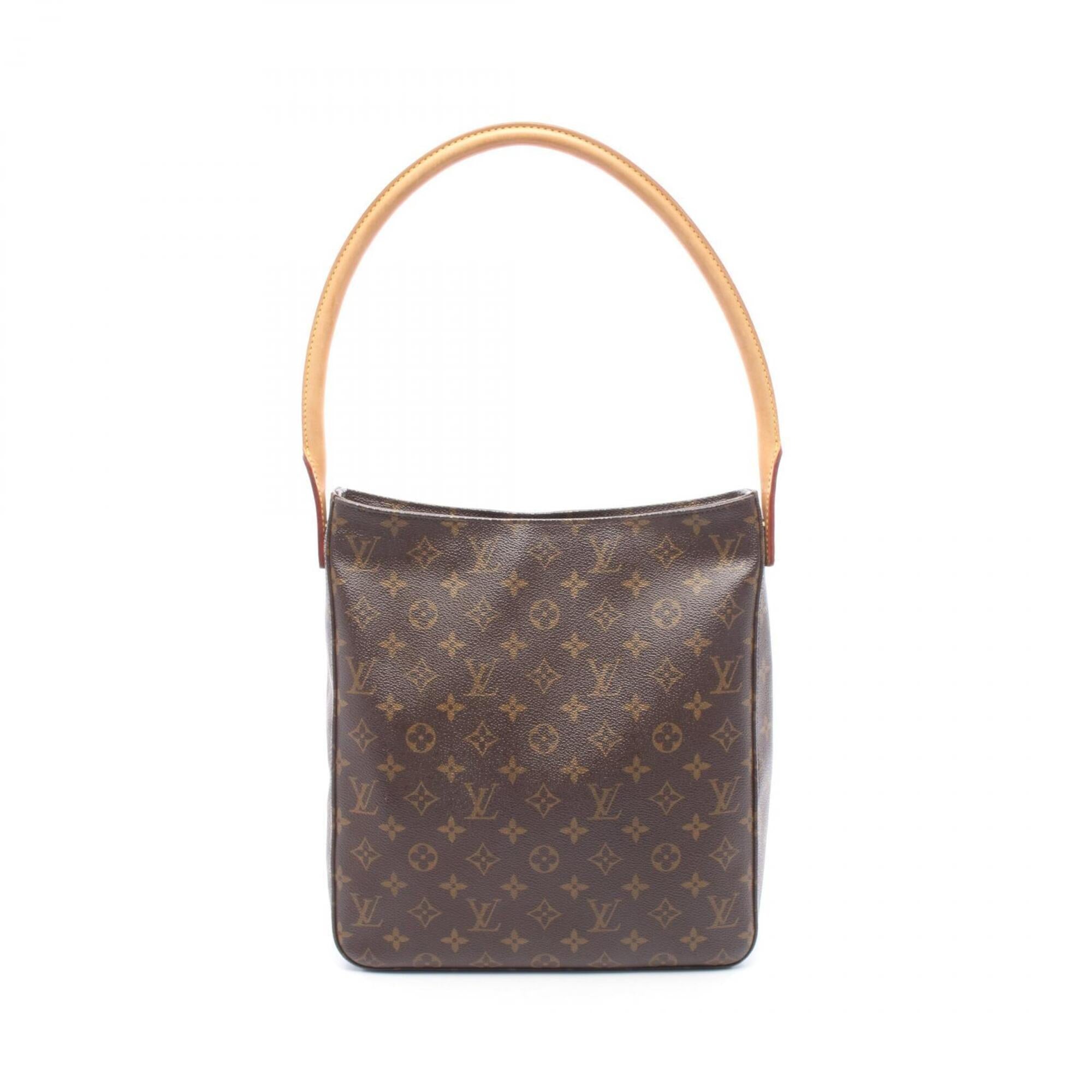 Louis Vuitton Brown Monogram Leather Coated Canvas Handbag Shoulder Bag (Pre-Owned)