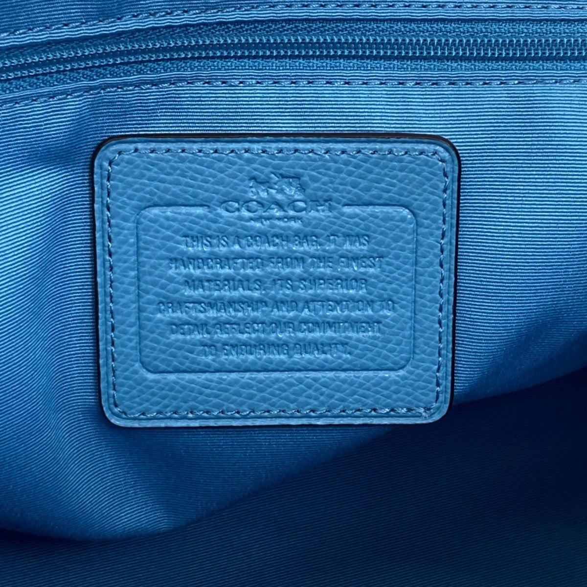 Coach Blue Leather Handbag (Pre-Owned)