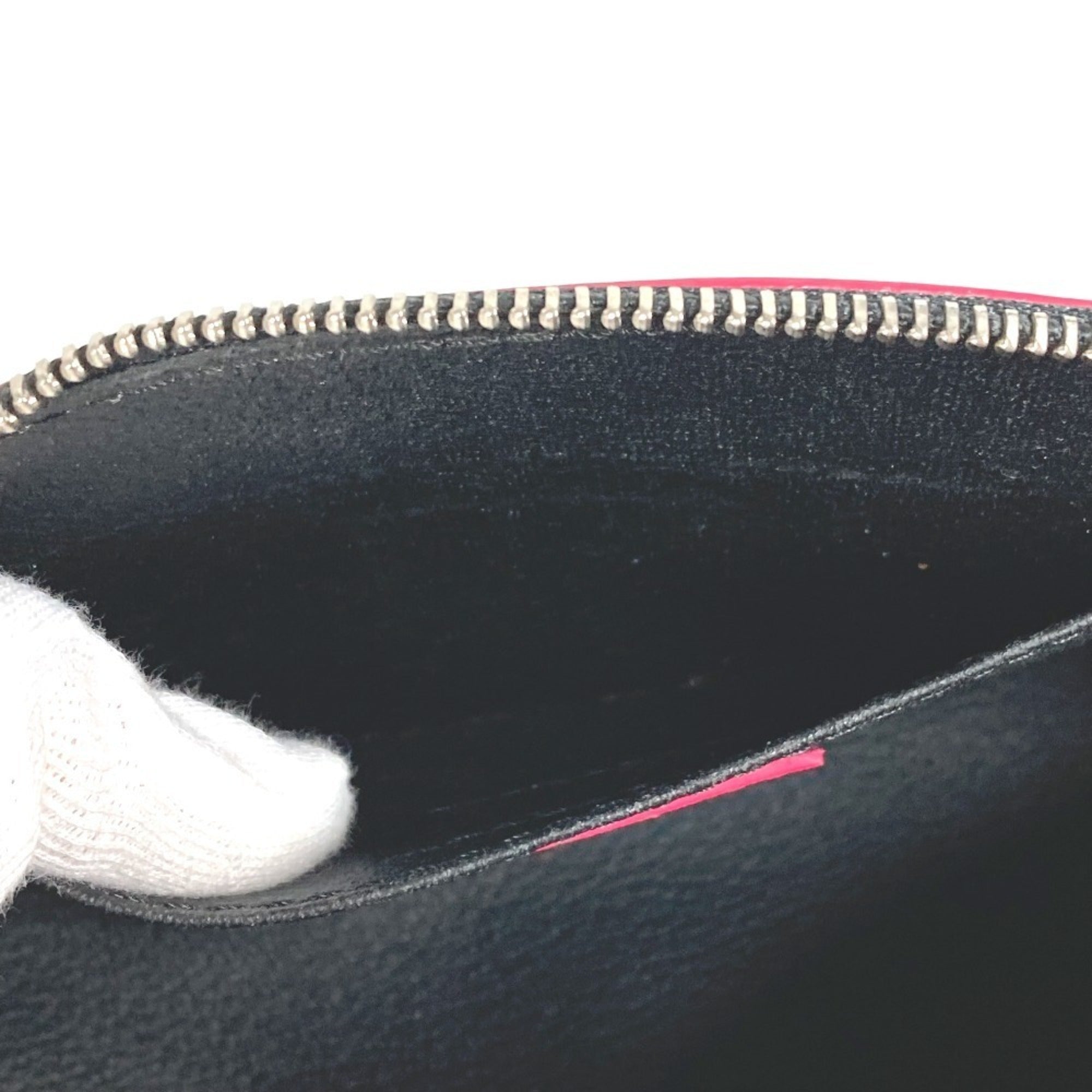 Louis Vuitton Black Noir Pink Epi Leather Pochette Pouch (Pre-Owned)