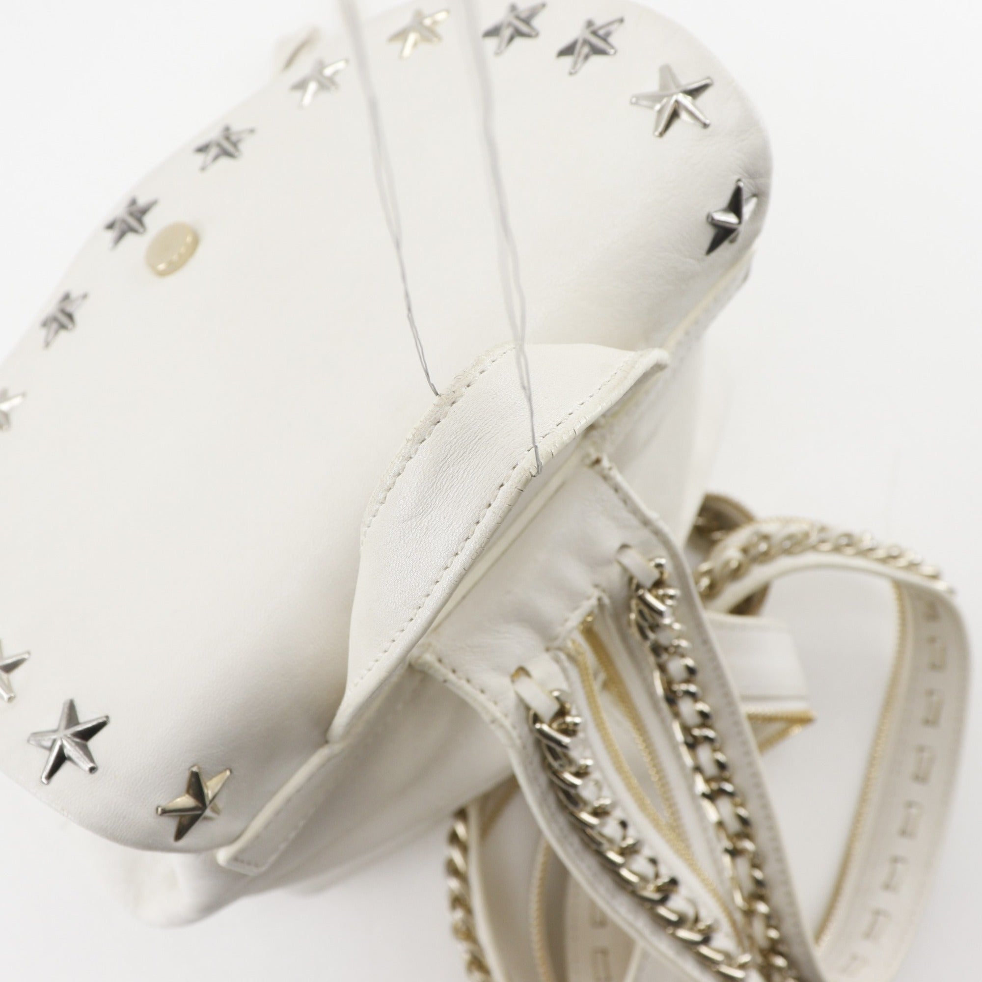Jimmy Choo White Leather Handbag (Pre-Owned)