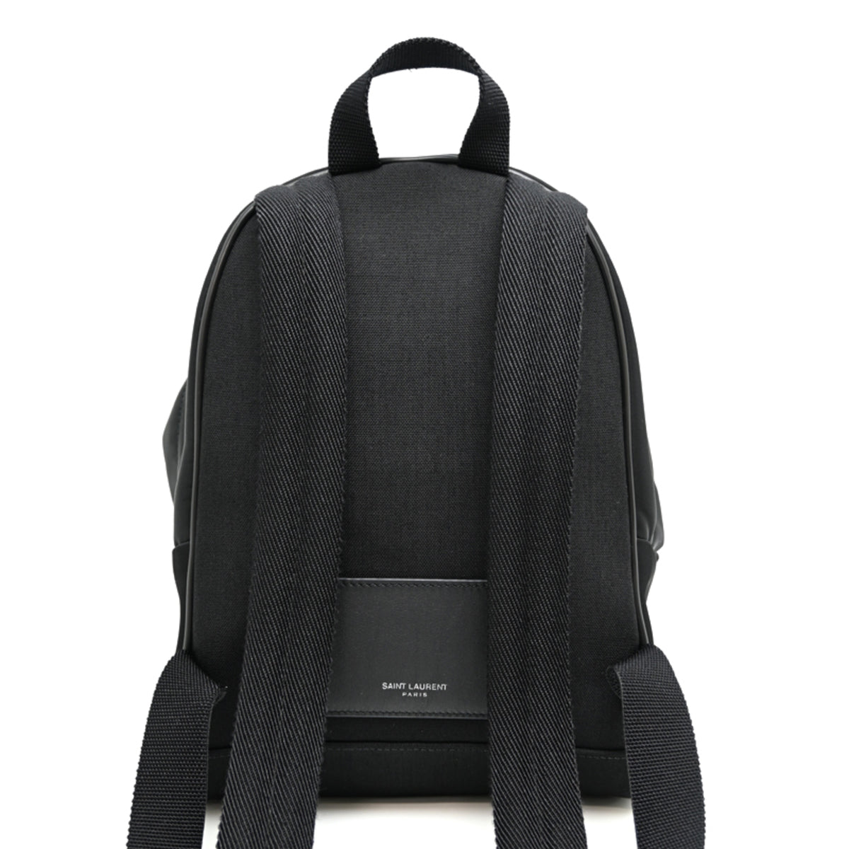 Saint Laurent Black Nylon Leather Backpack (Pre-Owned)