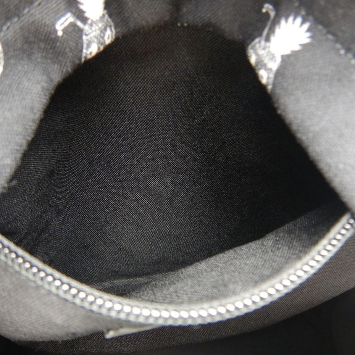 Saint Laurent Black White Canvas Backpack (Pre-Owned)