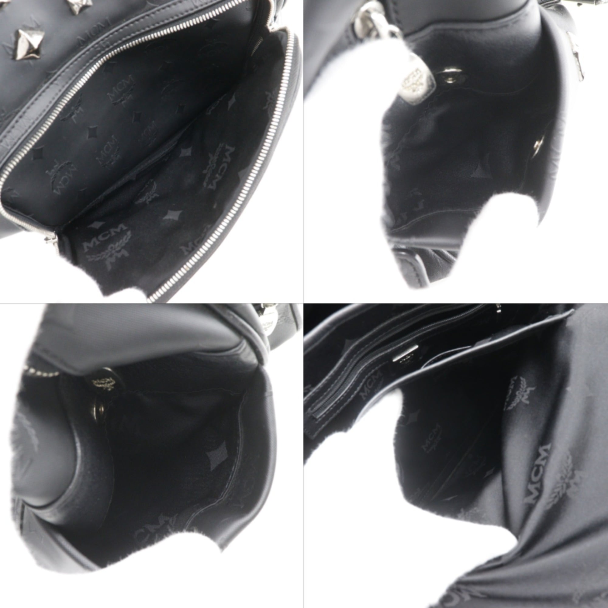 Mcm Black Pvc Backpack (Pre-Owned)
