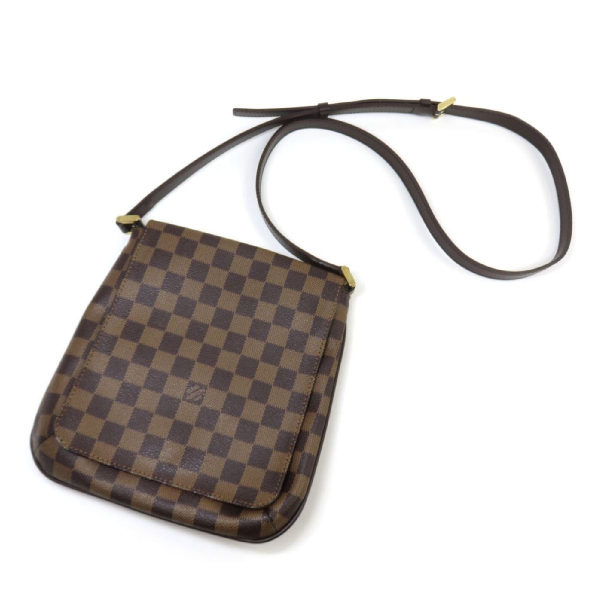 Louis Vuitton Brown Ebene Damier Canvas Shoulder Bag (Pre-Owned)