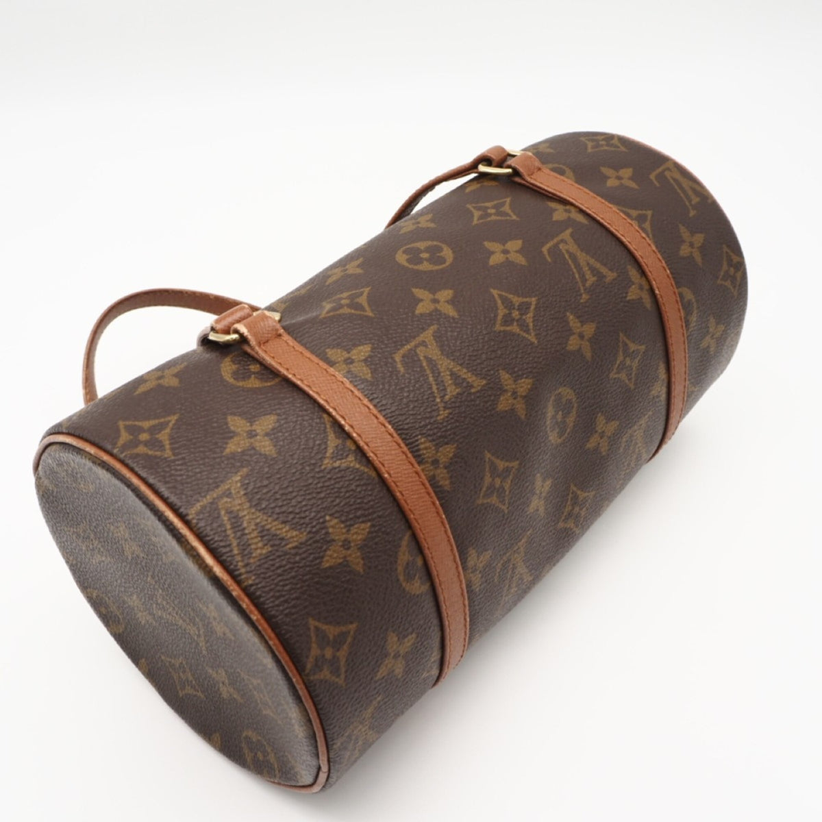 Louis Vuitton Monogram Brown Coated Canvas Leather Handbag (Pre-Owned)