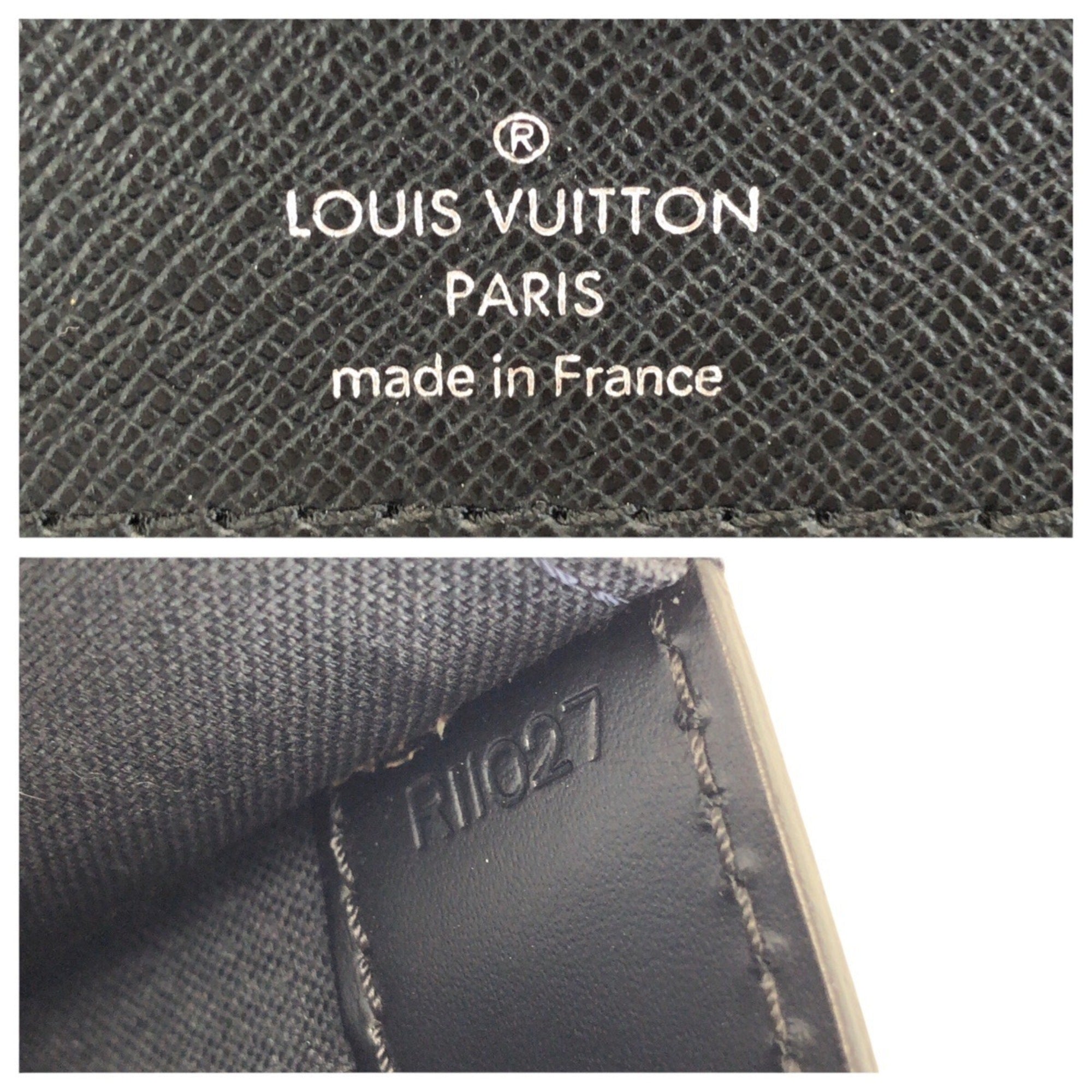 Louis Vuitton Black Taiga Leather Briefcase (Pre-Owned)