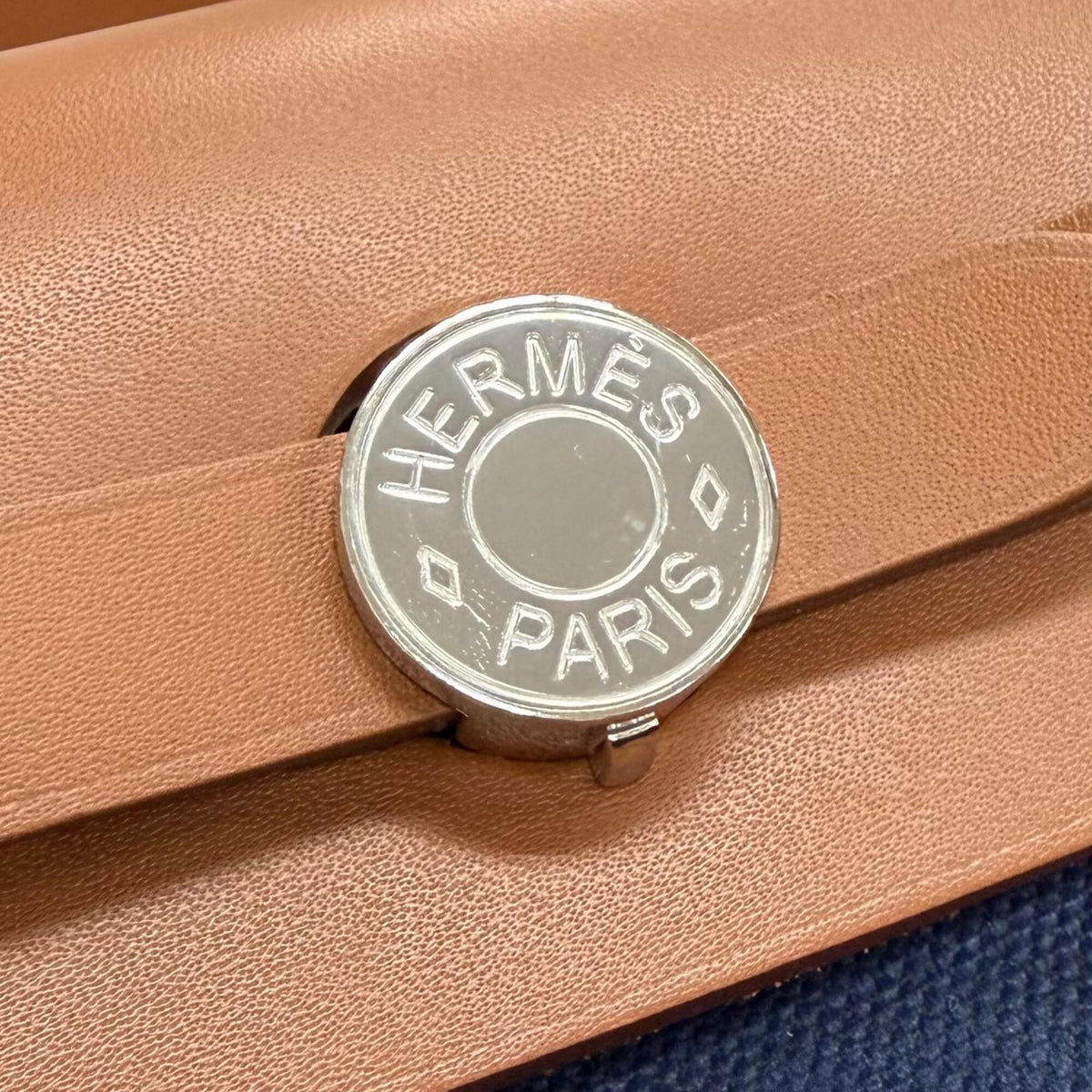 Hermes Blue Marine Handbag Shoulder Bag (Pre-Owned)