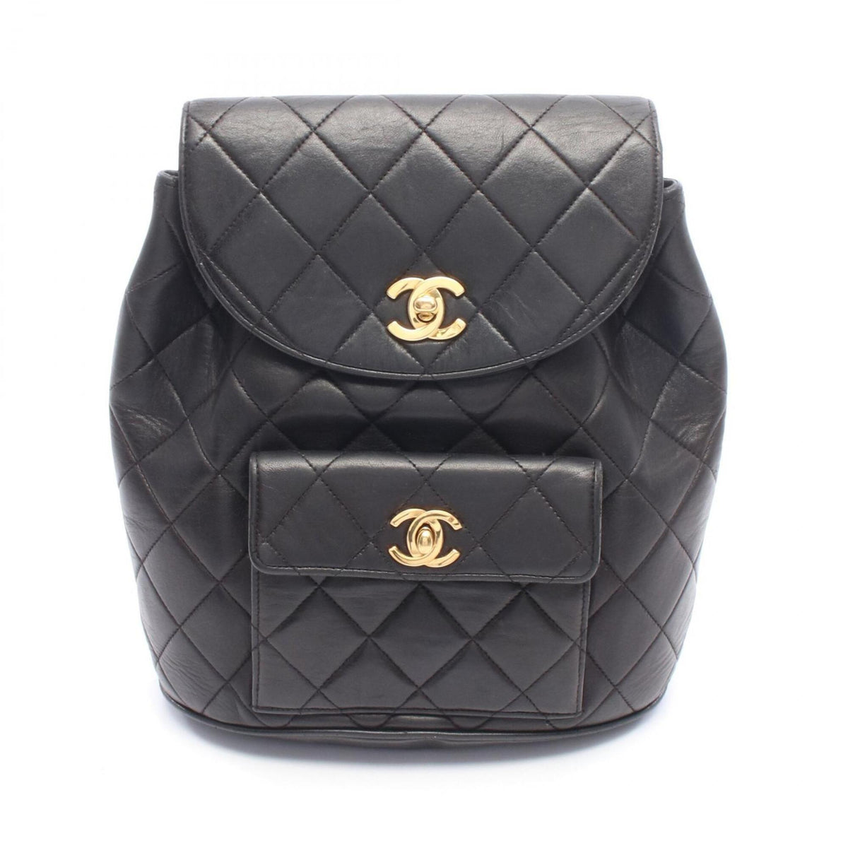 Chanel Black Leather Backpack (Pre-Owned)
