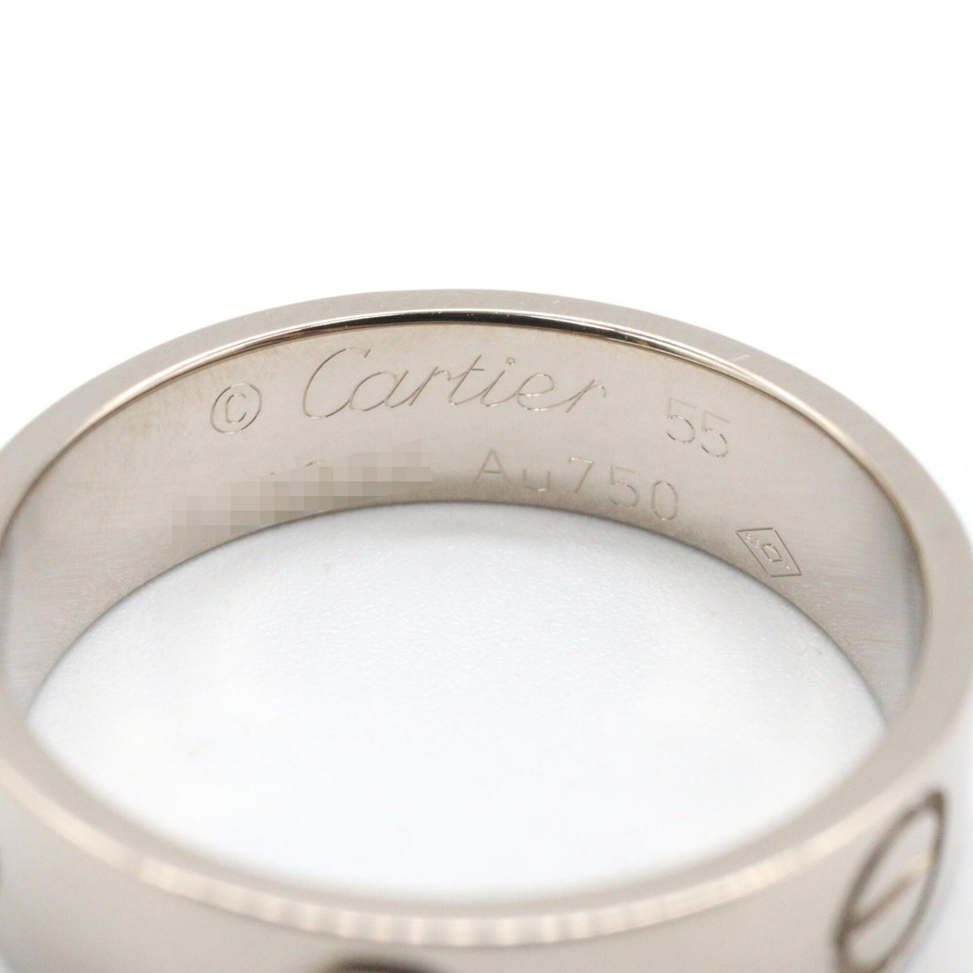 Cartier Silver White Gold (18K) Band Ring (Pre-Owned)