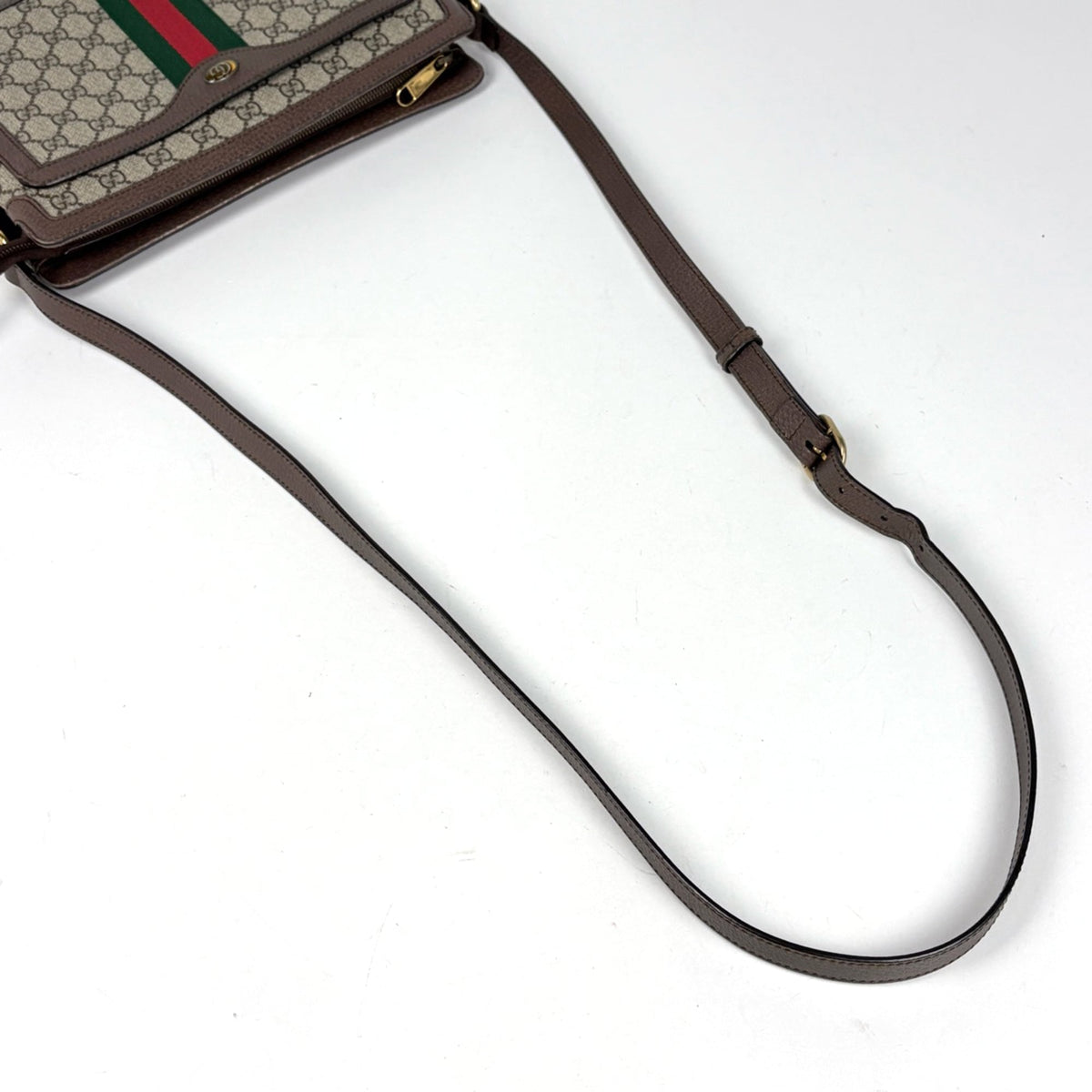 Gucci Brown Gg Supreme Shoulder Bag (Pre-Owned)