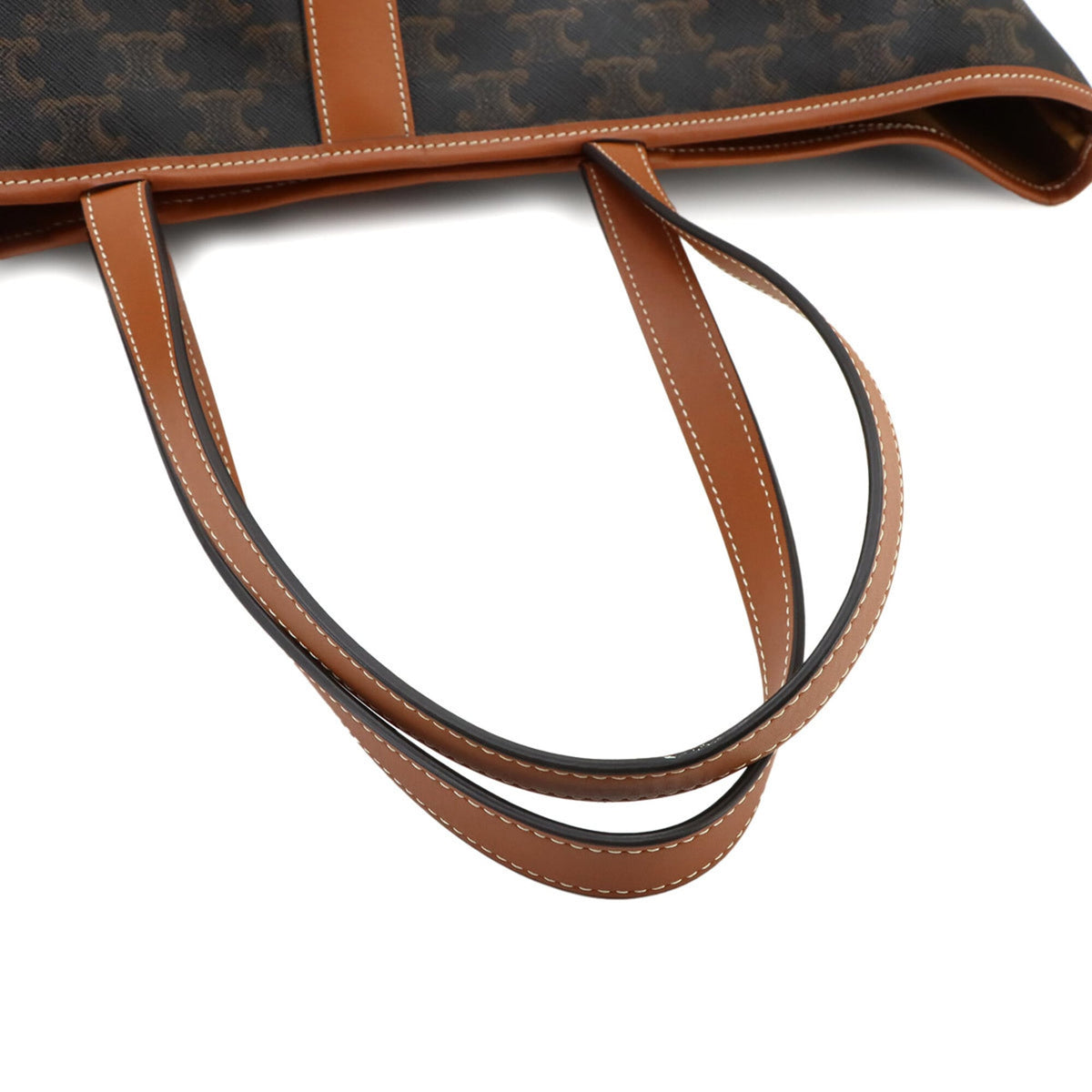 Celine Black Brown Pvc Leather Handbag Tote Bag (Pre-Owned)