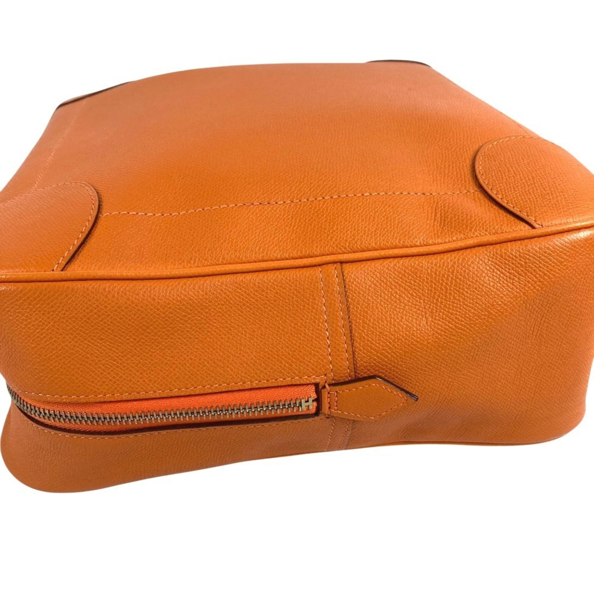 Hermes Orange Epsom Leather Handbag Tote Bag (Pre-Owned)