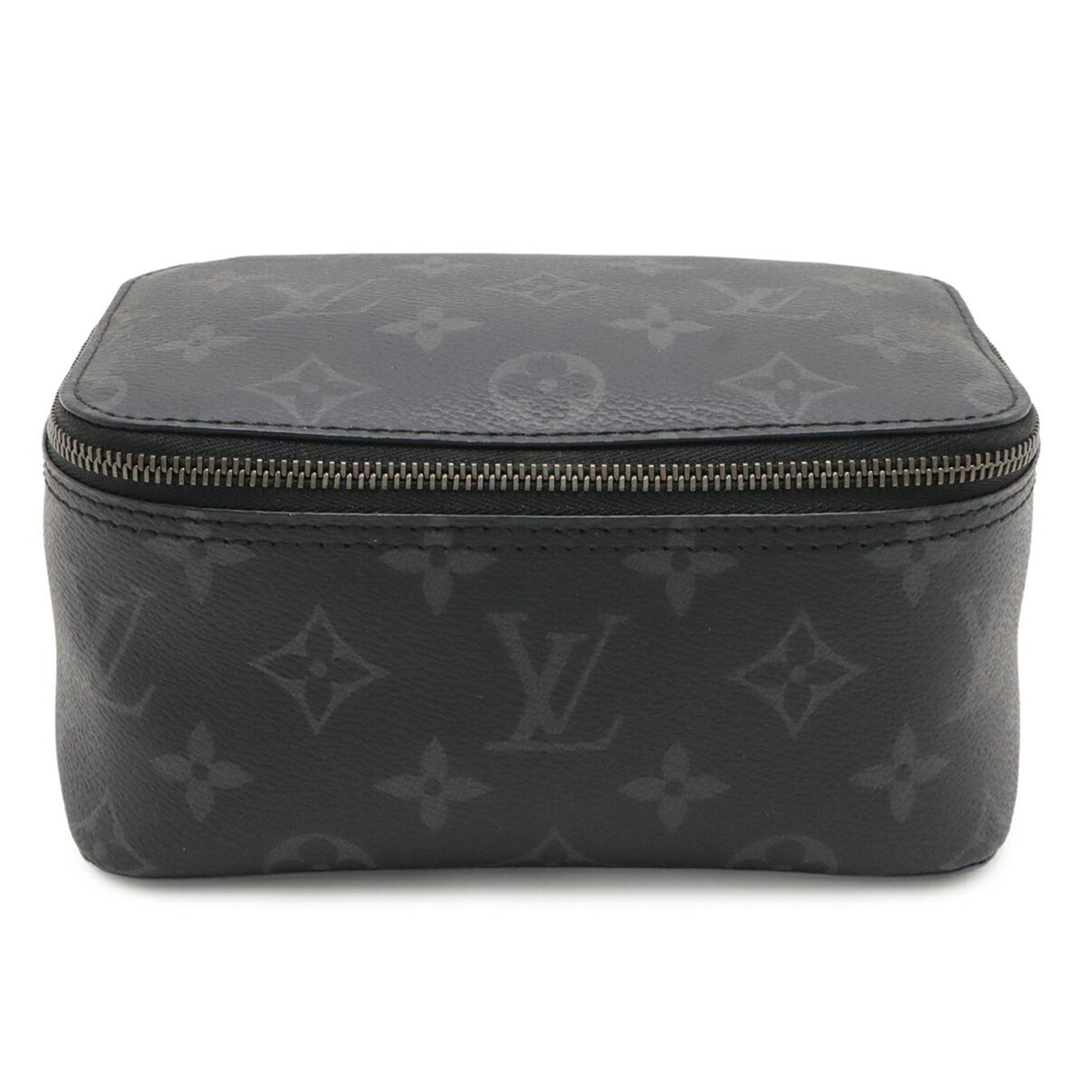 Louis Vuitton Black Gray Monogram Eclipse Canvas Leather Pouch (Pre-Owned)