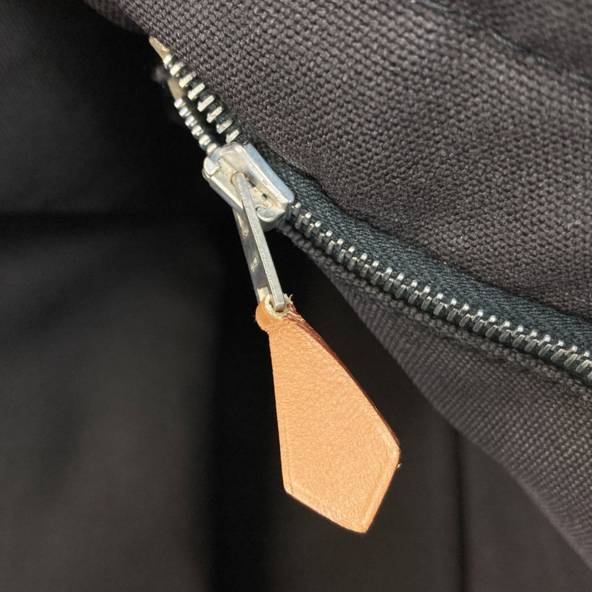 Hermes Gray Canvas Tote Bag (Pre-Owned)