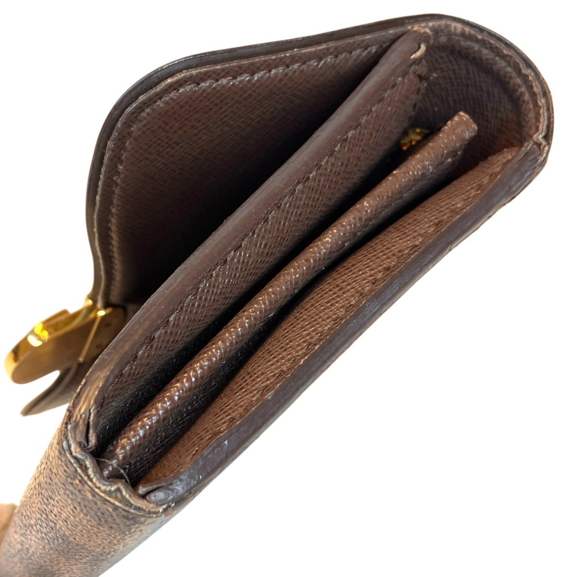 Louis Vuitton Brown Galle Damier Canvas Long Wallet (Bi-Fold) (Pre-Owned)