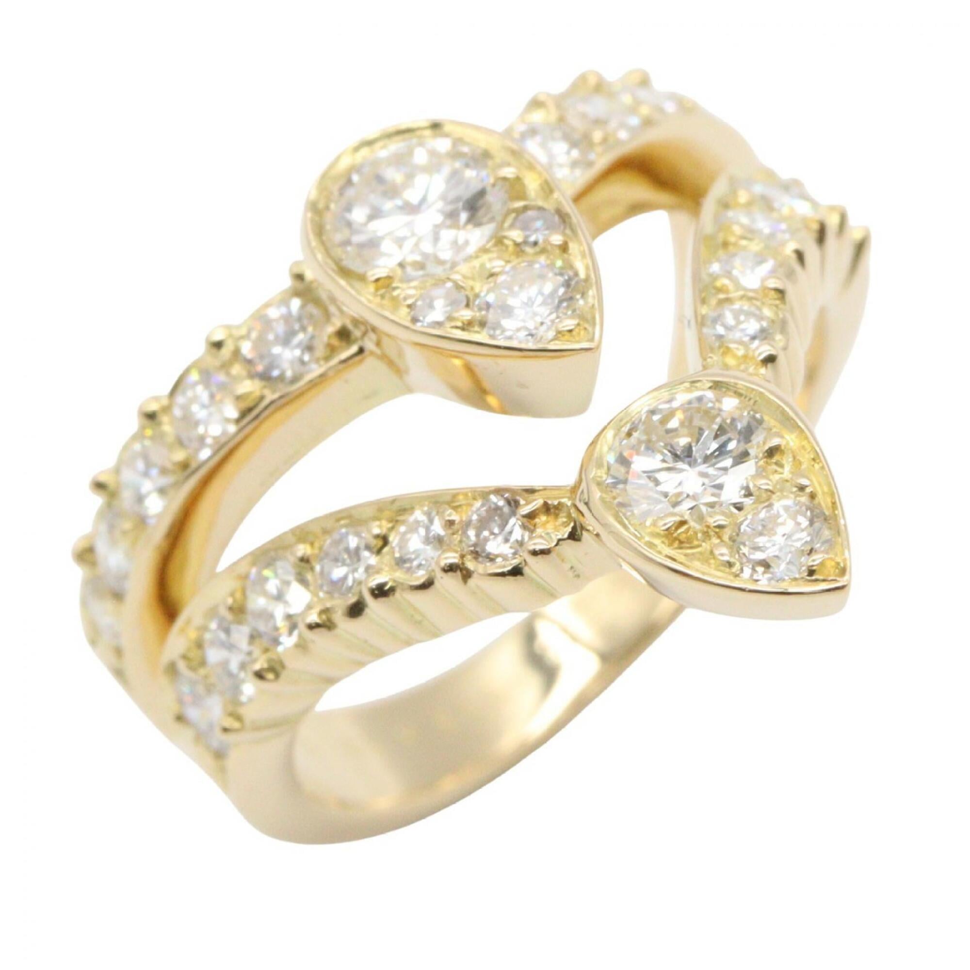 Van Cleef & Arpels Gold Clear Yellow Gold (18K) Band Ring (Pre-Owned)