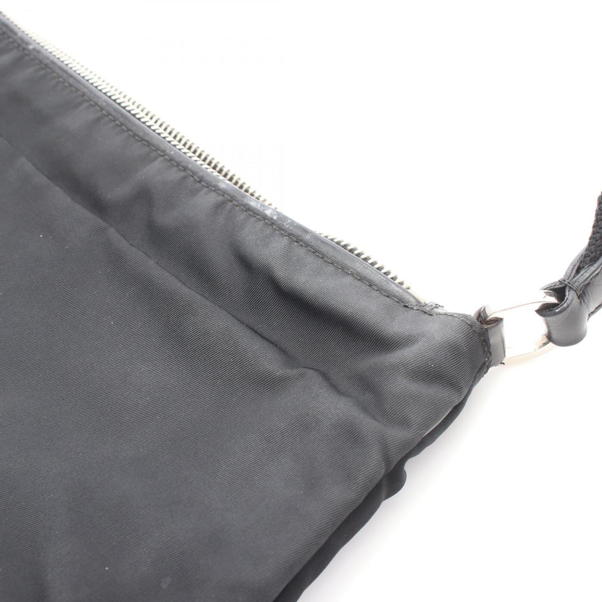 Prada Black Nylon Leather Shoulder Bag (Pre-Owned)