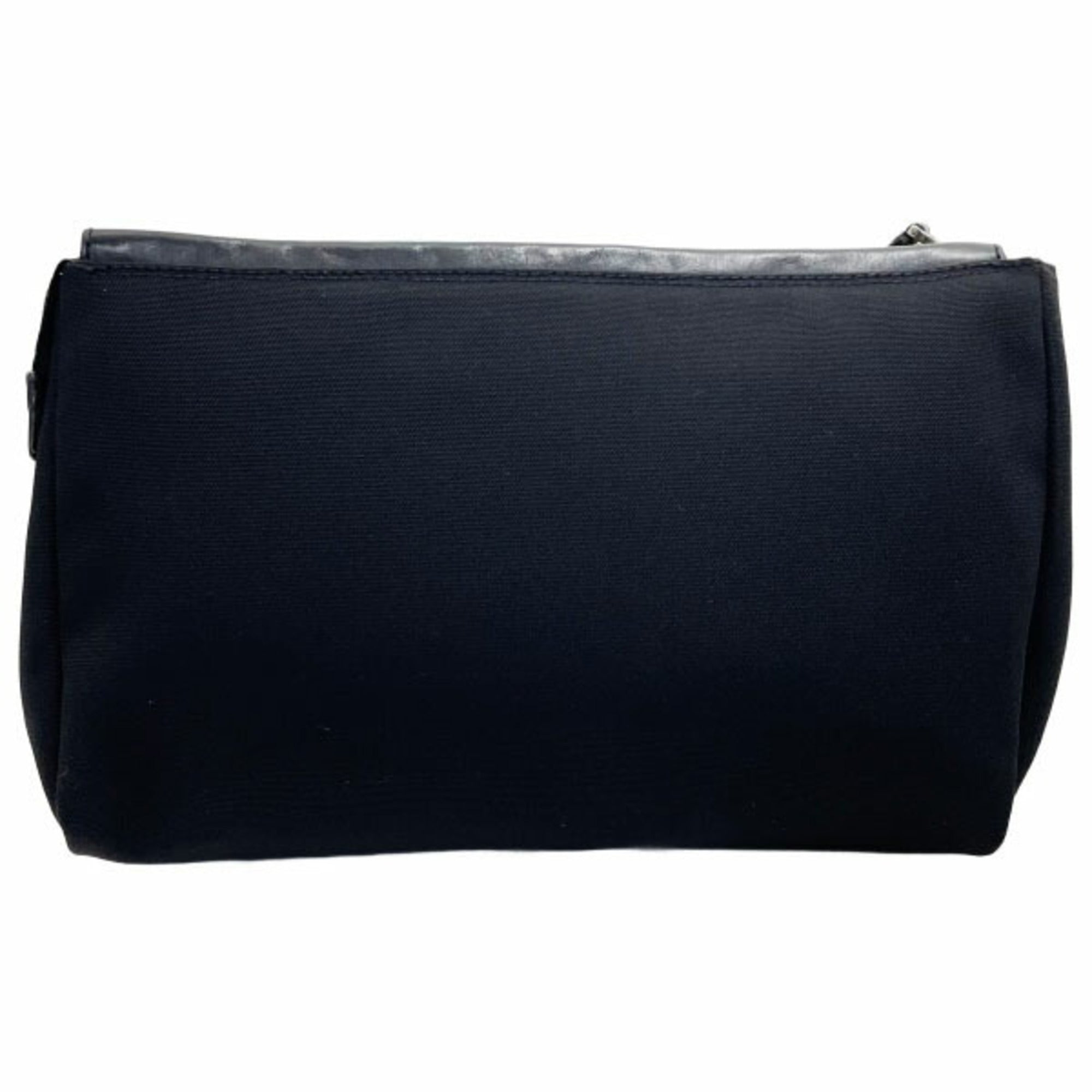 Gucci Black Nylon Leather Clutch Bag (Pre-Owned)