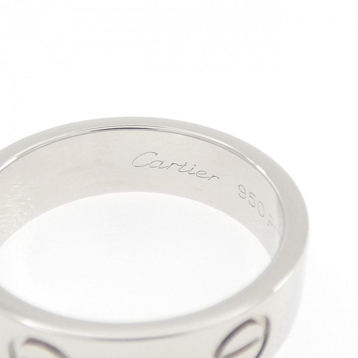 Cartier Platinum Platinum 950 Band Ring (Pre-Owned)