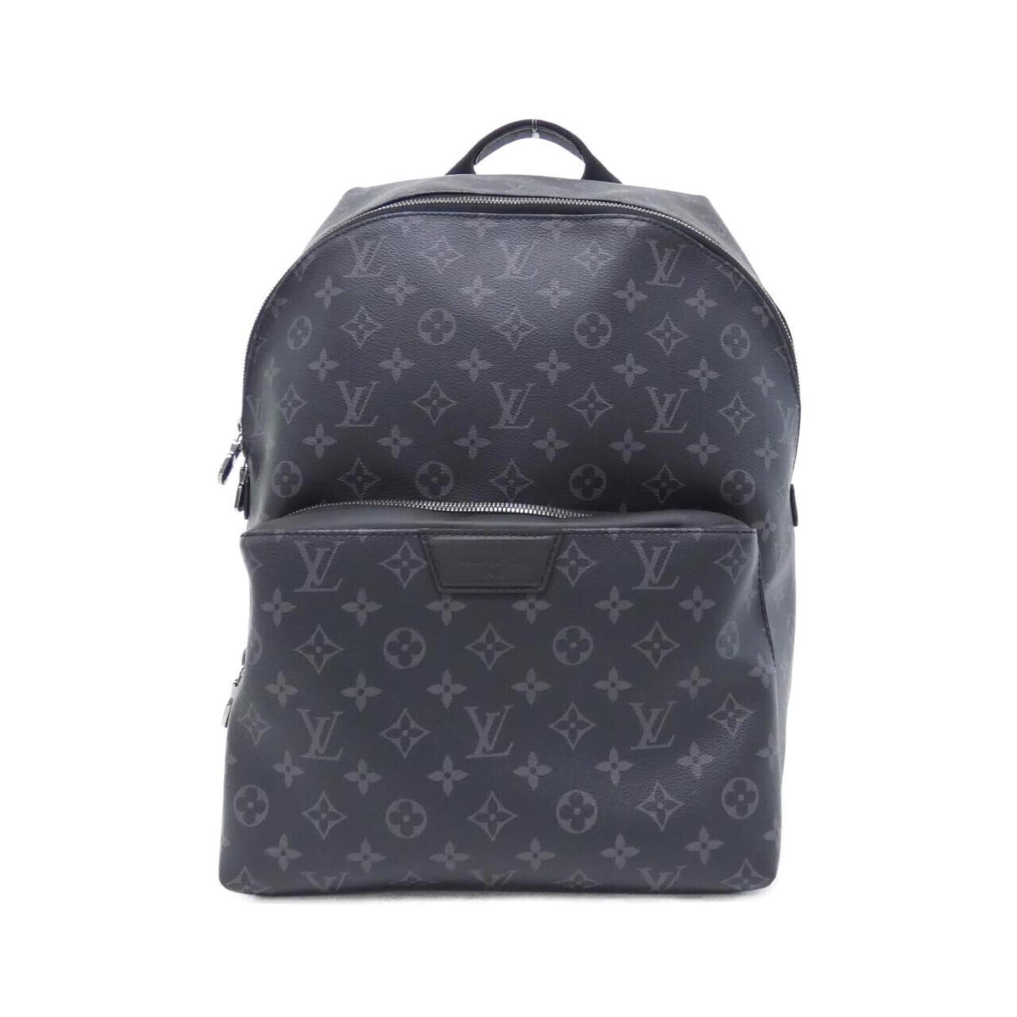 Louis Vuitton Black Coated Canvas Backpack (Pre-Owned)