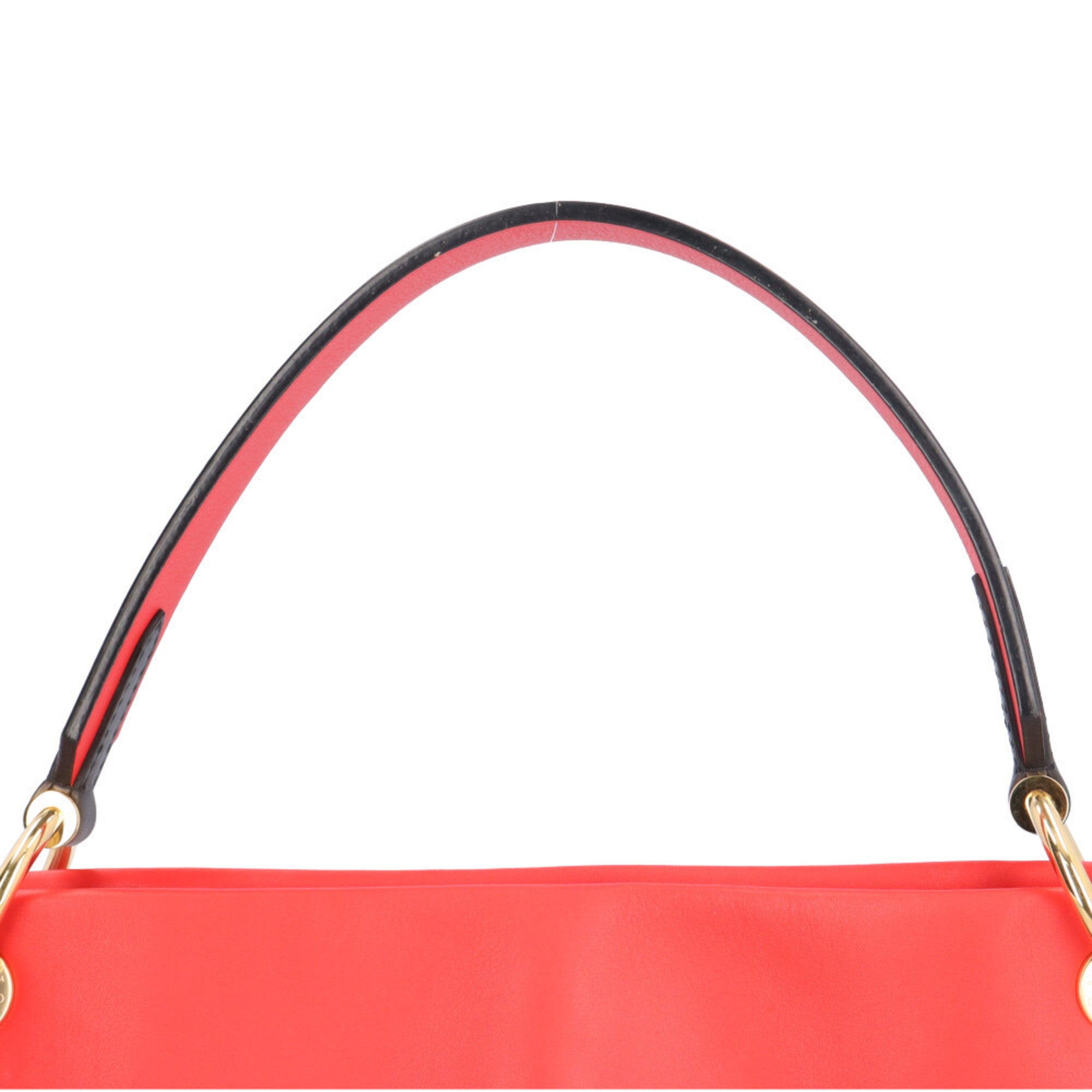 Louis Vuitton Brown Red Color Monogram Canvas Shoulder Bag (Pre-Owned)