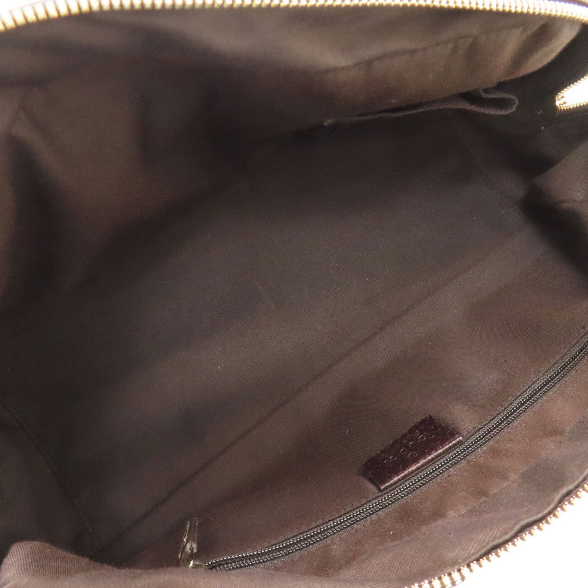 Gucci Brown Canvas Boston Bag Tote Bag (Pre-Owned)