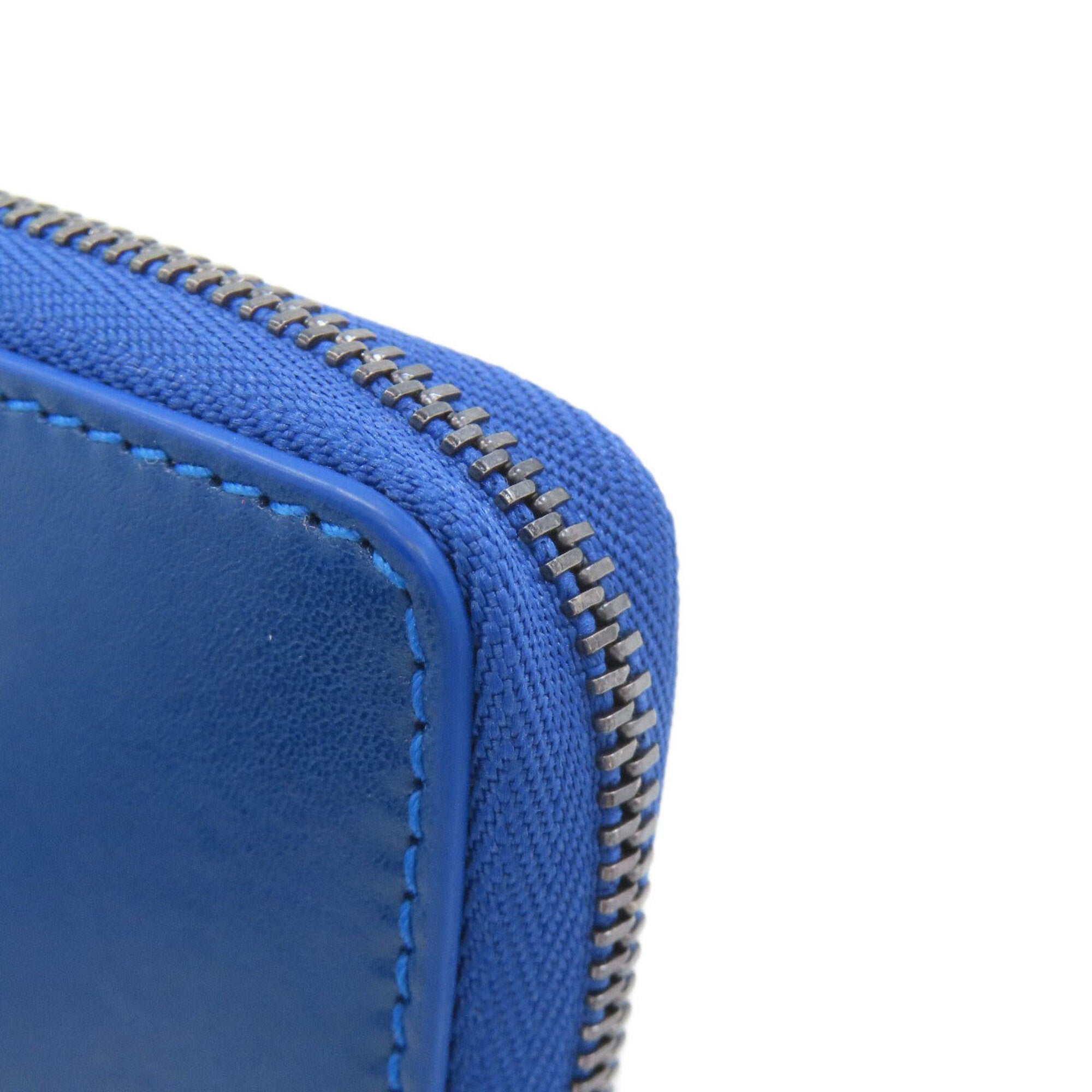 Jimmy Choo Blue Leather Coin Purse/Coin Case (Pre-Owned)