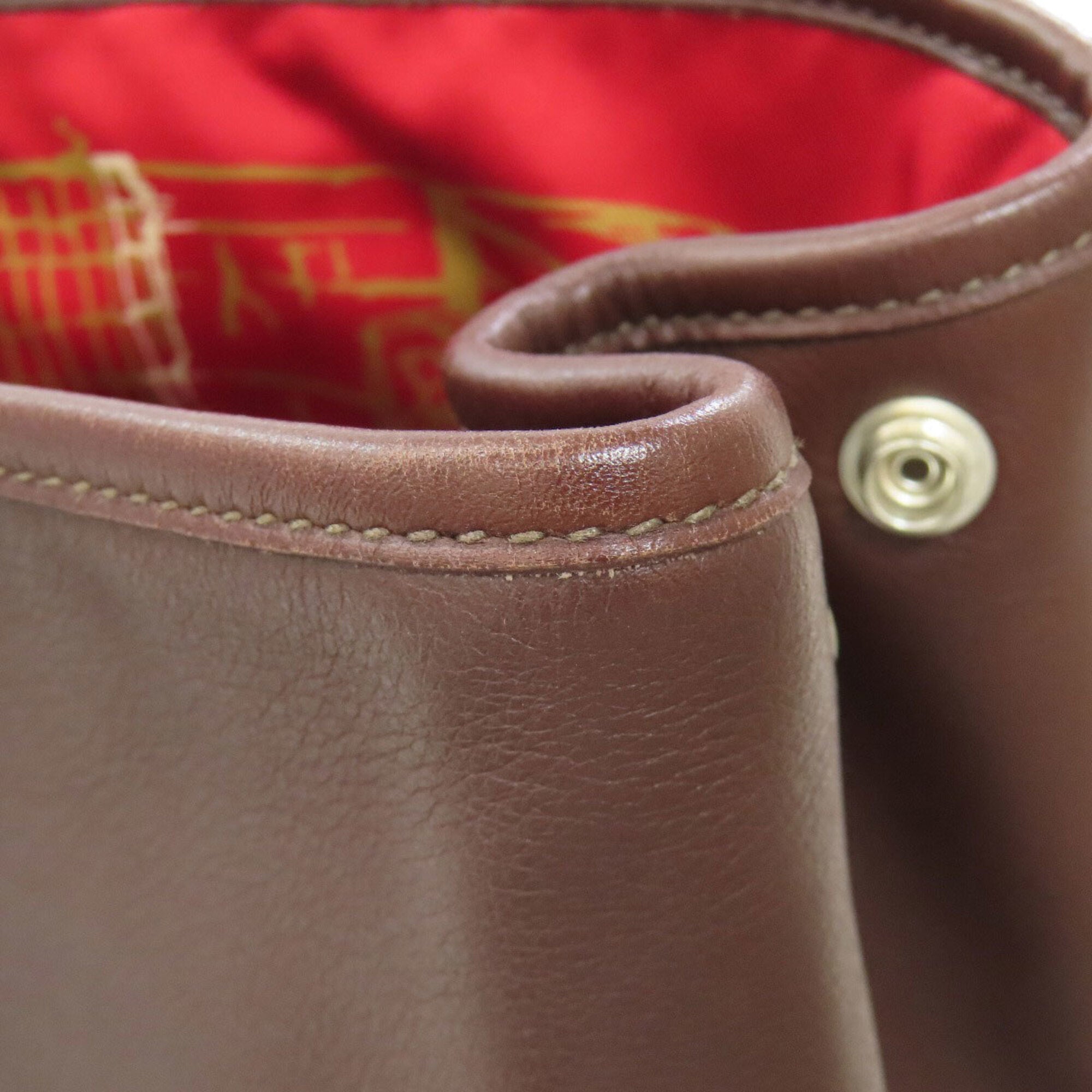 Hermes Havane Swift Leather Handbag (Pre-Owned)