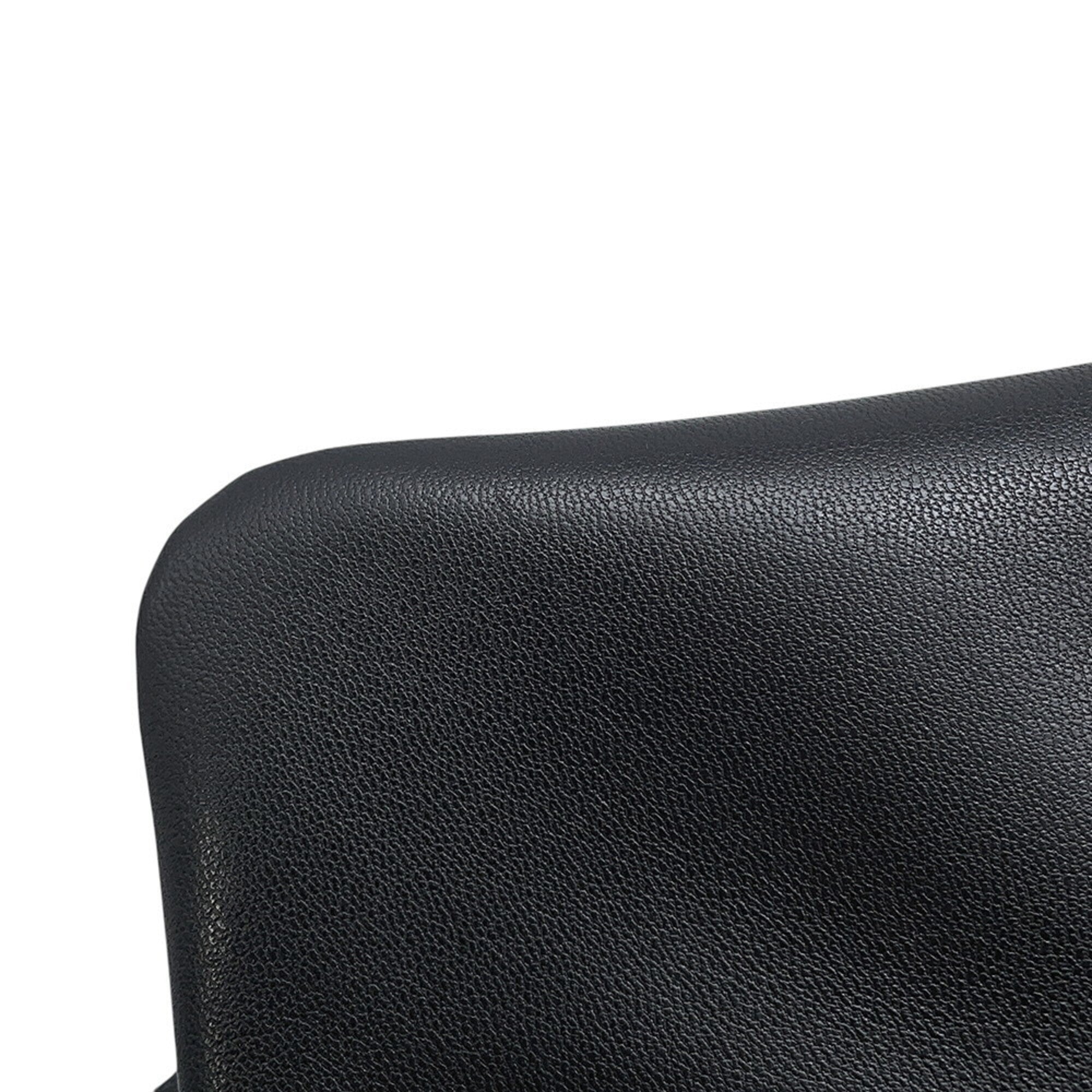 Chanel Black Leather Handbag Shoulder Bag (Pre-Owned)