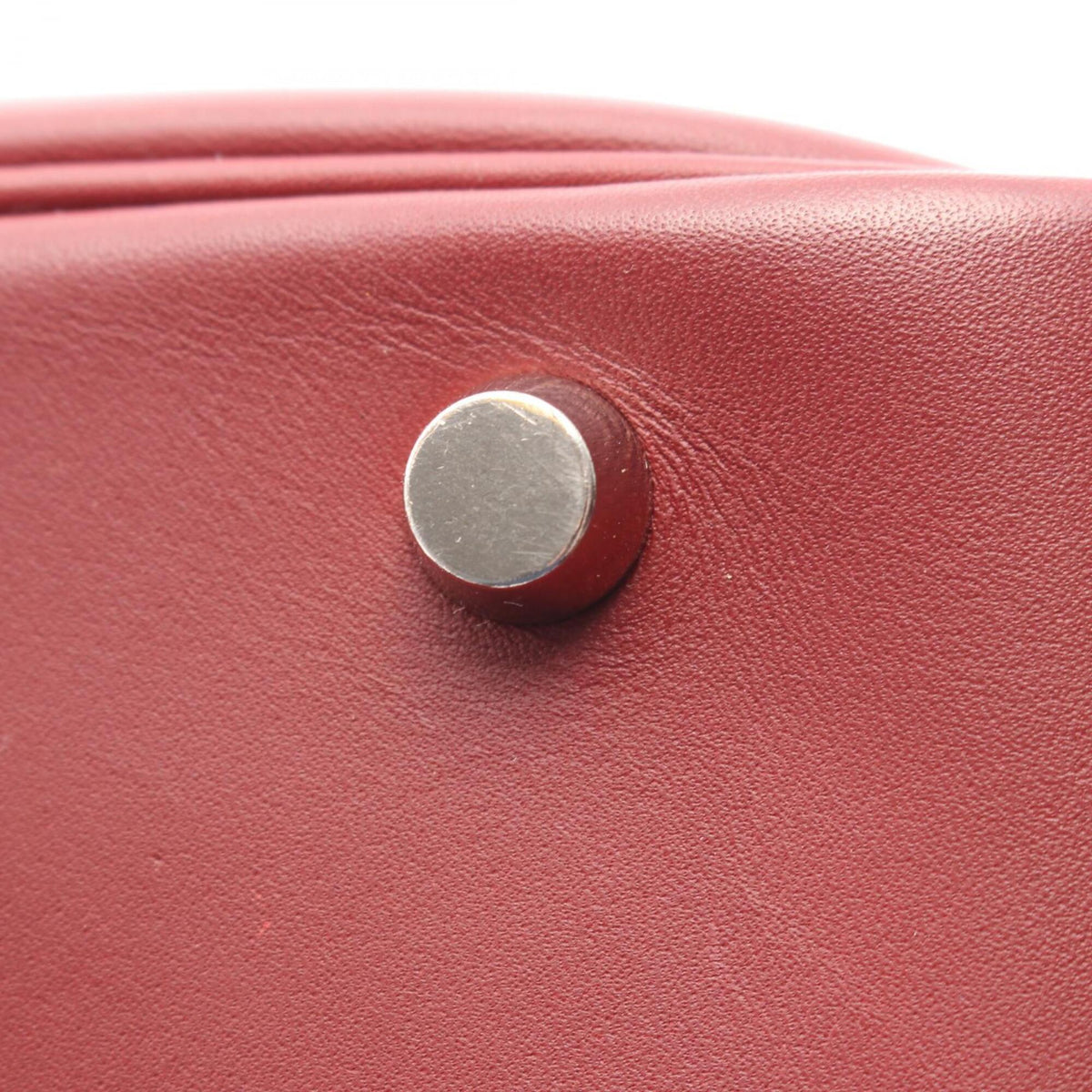 Hermes Bordeaux Rouge H Gulliver Leather Handbag (Pre-Owned)