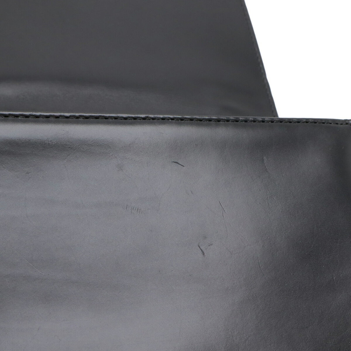 Chanel Black Ivory Leather Shoulder Bag (Pre-Owned)