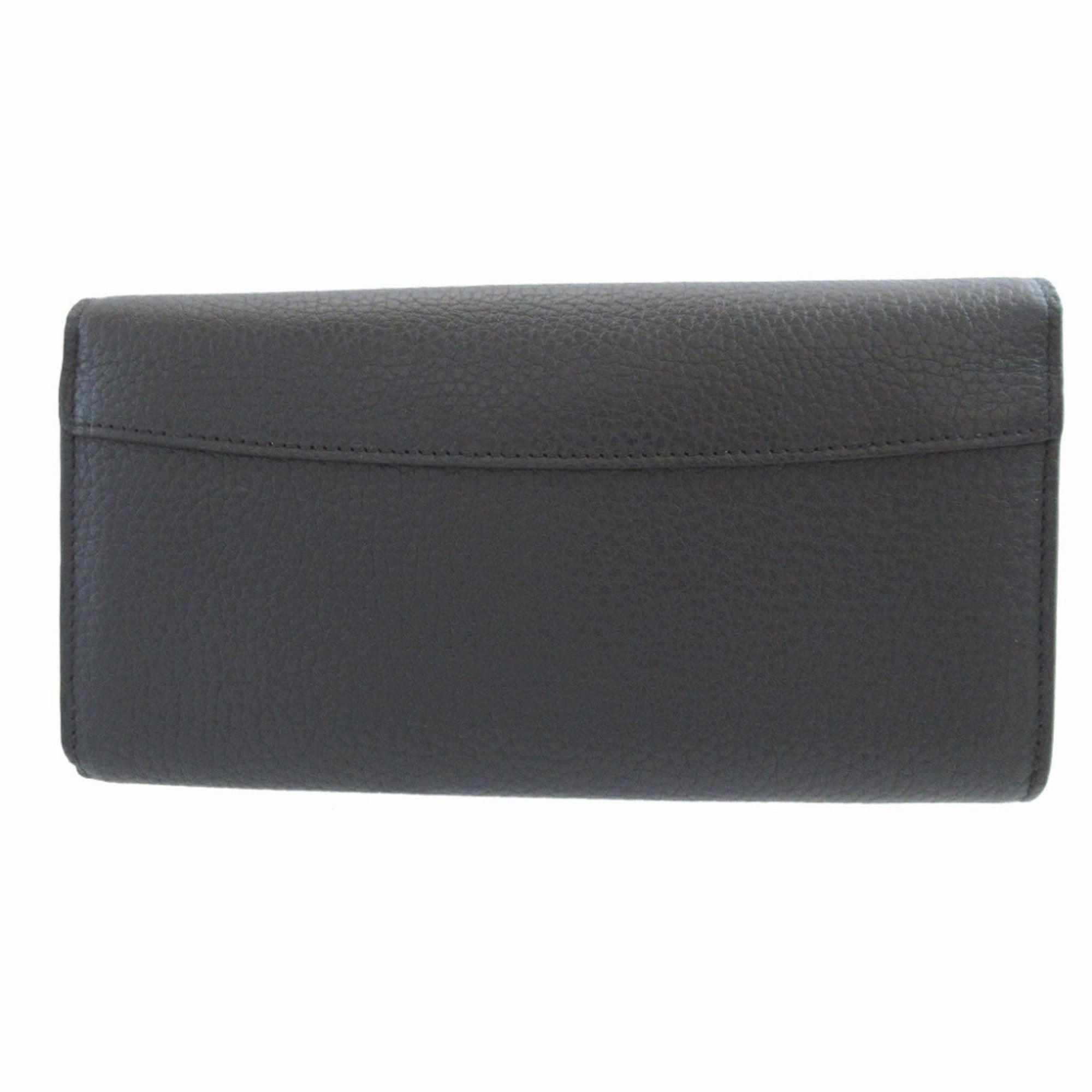 Louis Vuitton Black Leather Coin Purse/Coin Case (Pre-Owned)