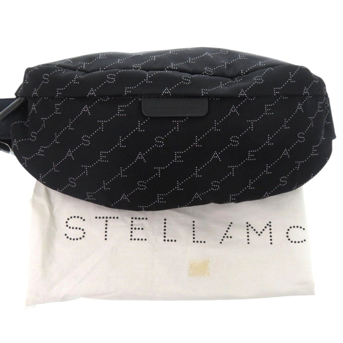 Stella Mccartney Black Nylon Cotton Leather Sling Bag (Pre-Owned)