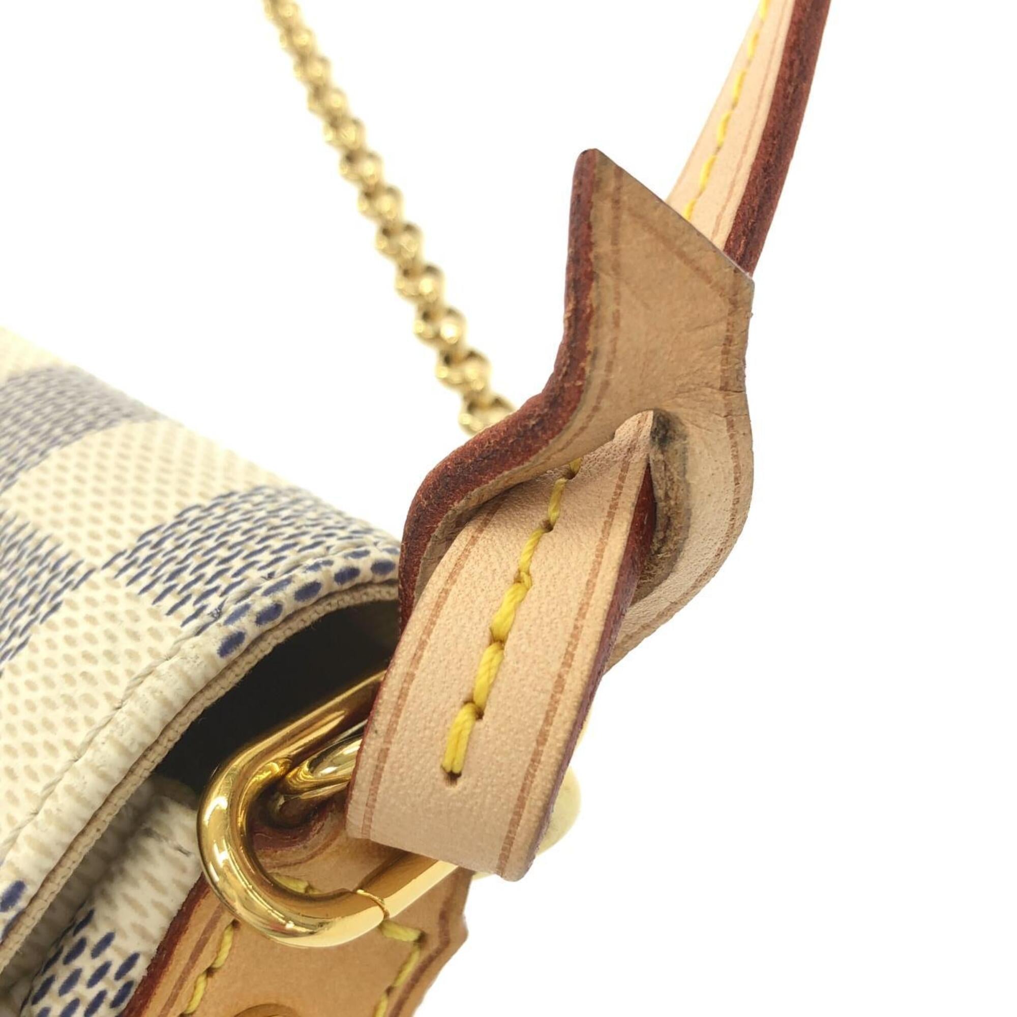 Louis Vuitton Azur Coated Canvas Shoulder Bag (Pre-Owned)