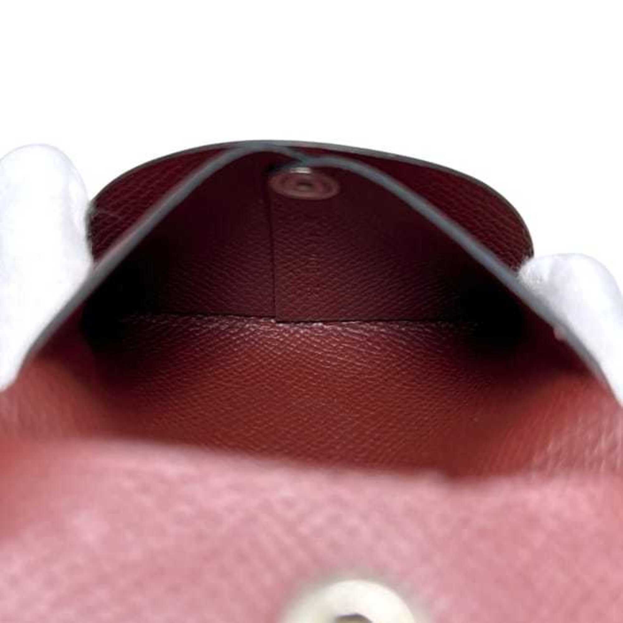 Hermes Bordeaux Epsom Leather Coin Purse/Coin Case (Pre-Owned)