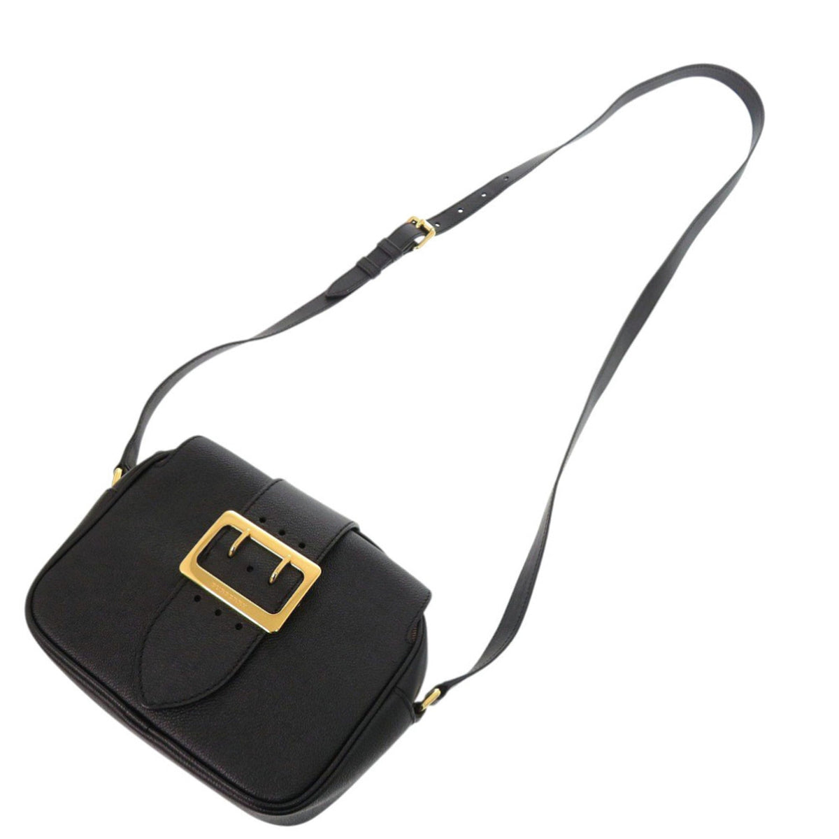 Burberry Black Leather Shoulder Bag (Pre-Owned)