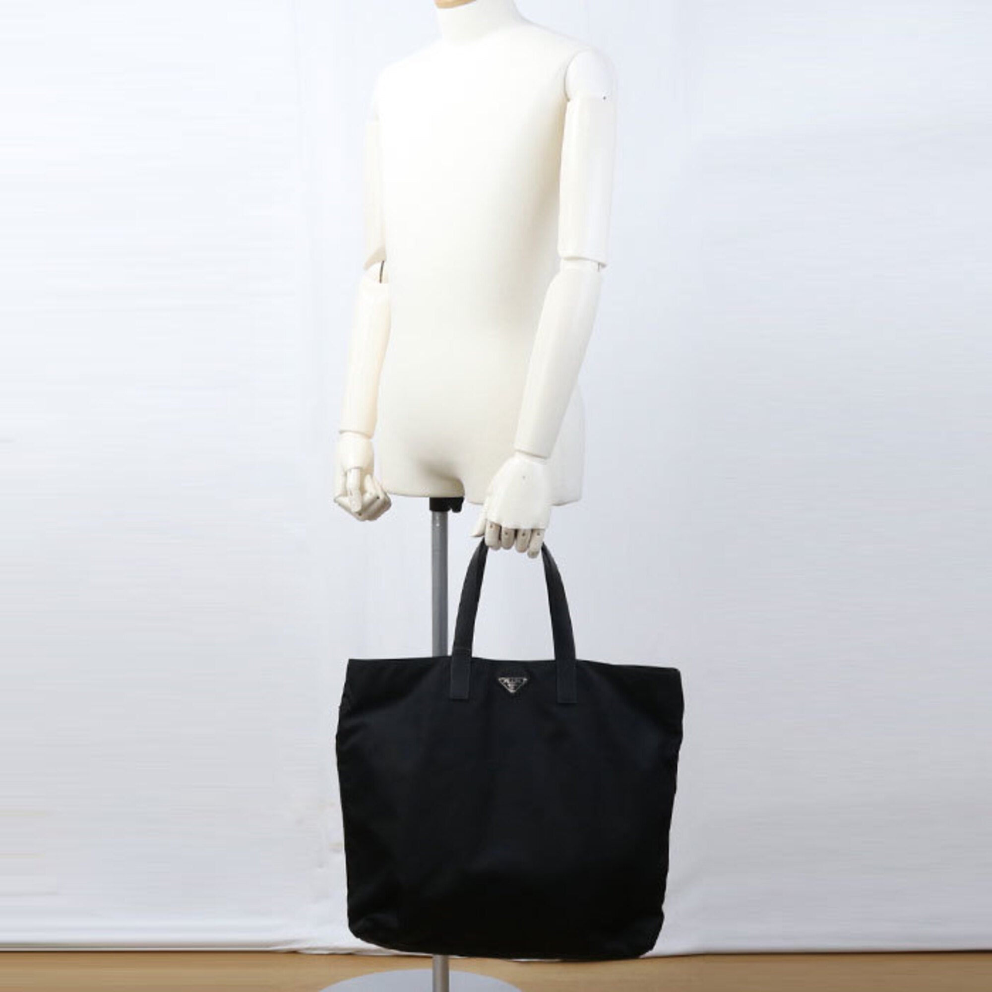 Prada Black Nylon Tote Bag (Pre-Owned)
