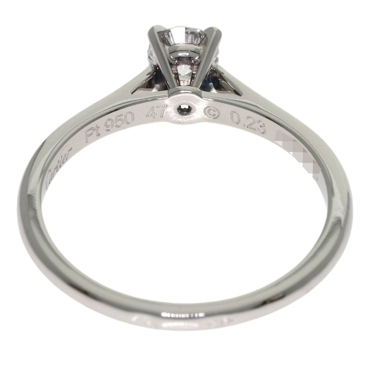 Cartier Platinum Platinum 950 Band Ring (Pre-Owned)