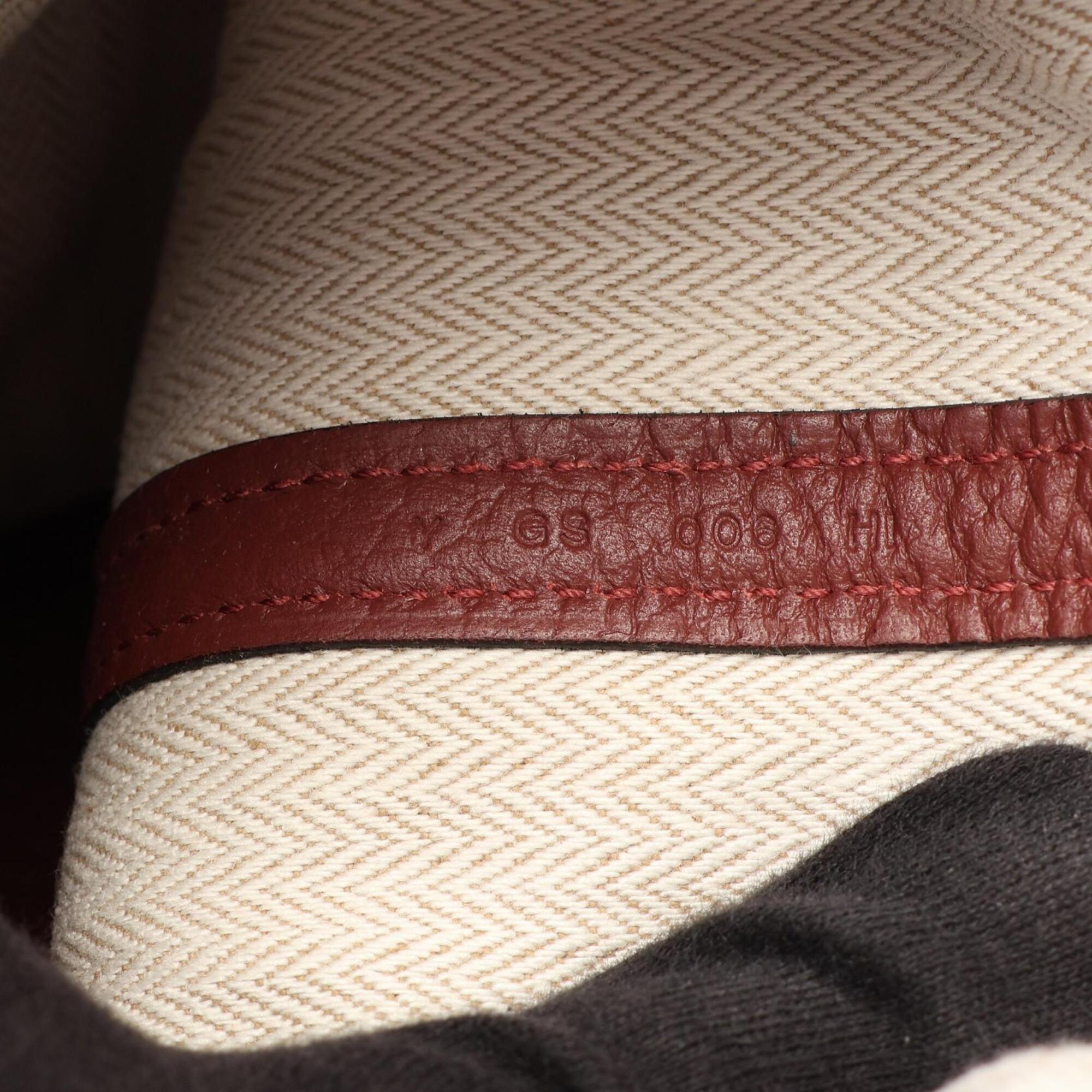 Hermes Bordeaux Negonda Leather Handbag Tote Bag (Pre-Owned)