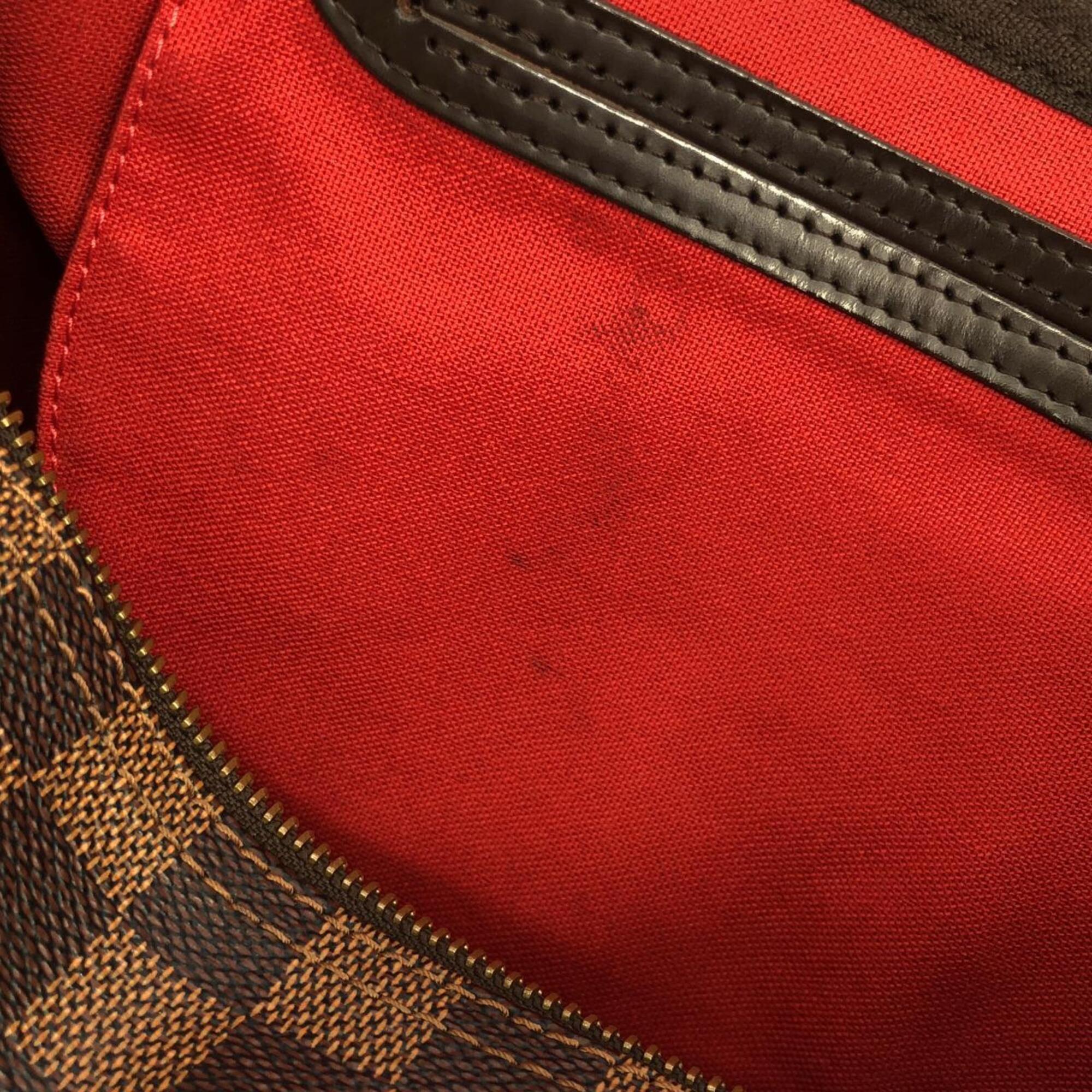 Louis Vuitton Damier Canvas Ebene Coated Canvas Boston Bag (Pre-Owned)