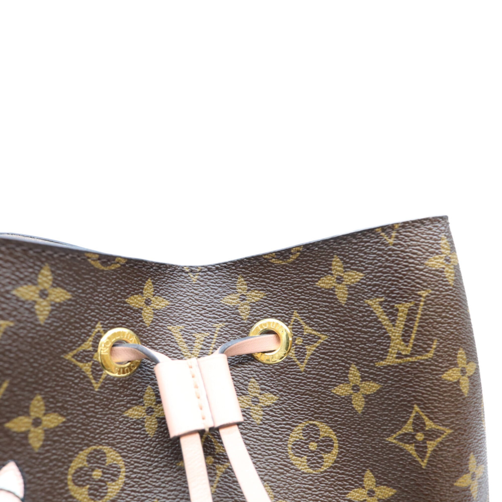 Louis Vuitton Brown Pink Monogram Shoulder Bag (Pre-Owned)