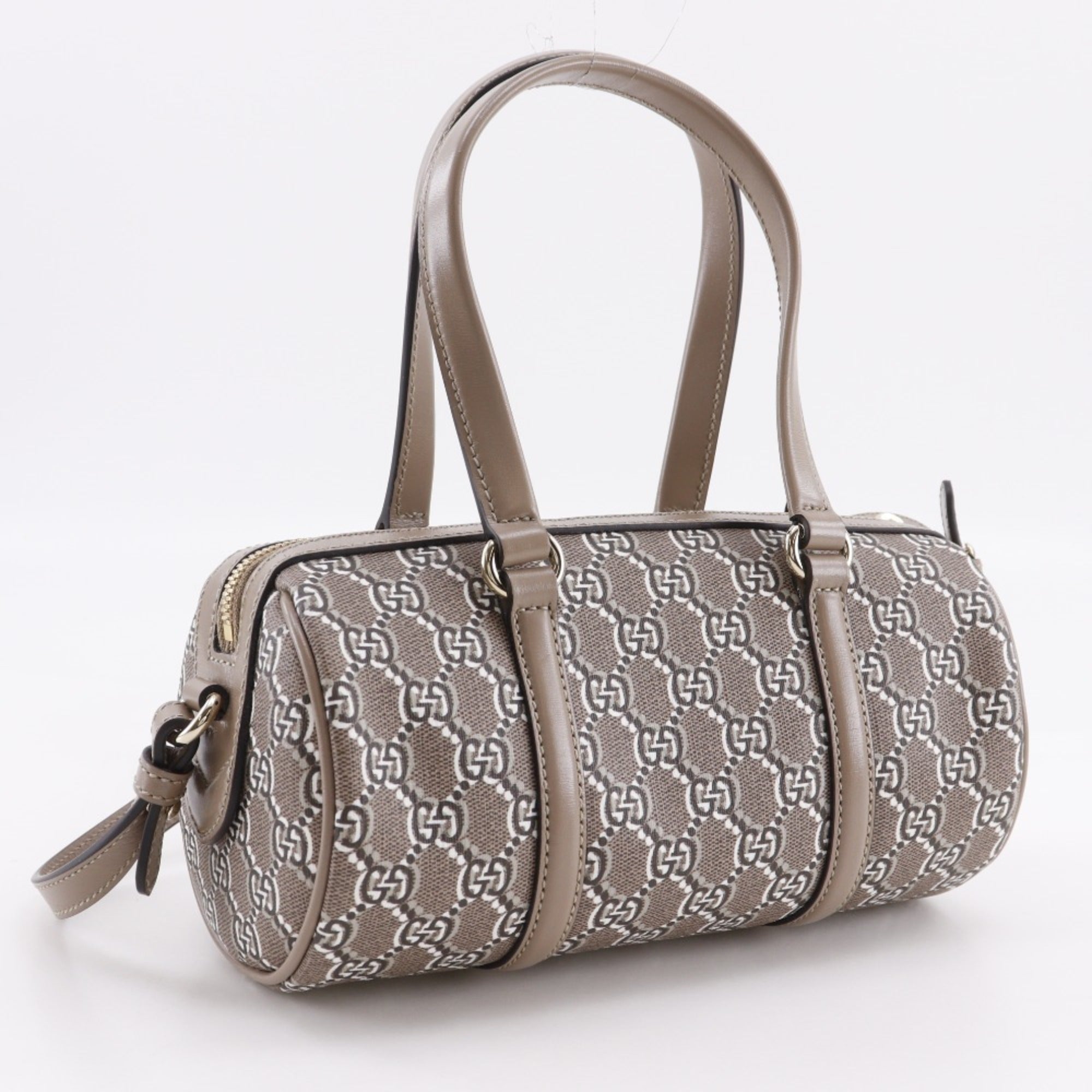 Gucci Brown Pvc Leather Handbag (Pre-Owned)