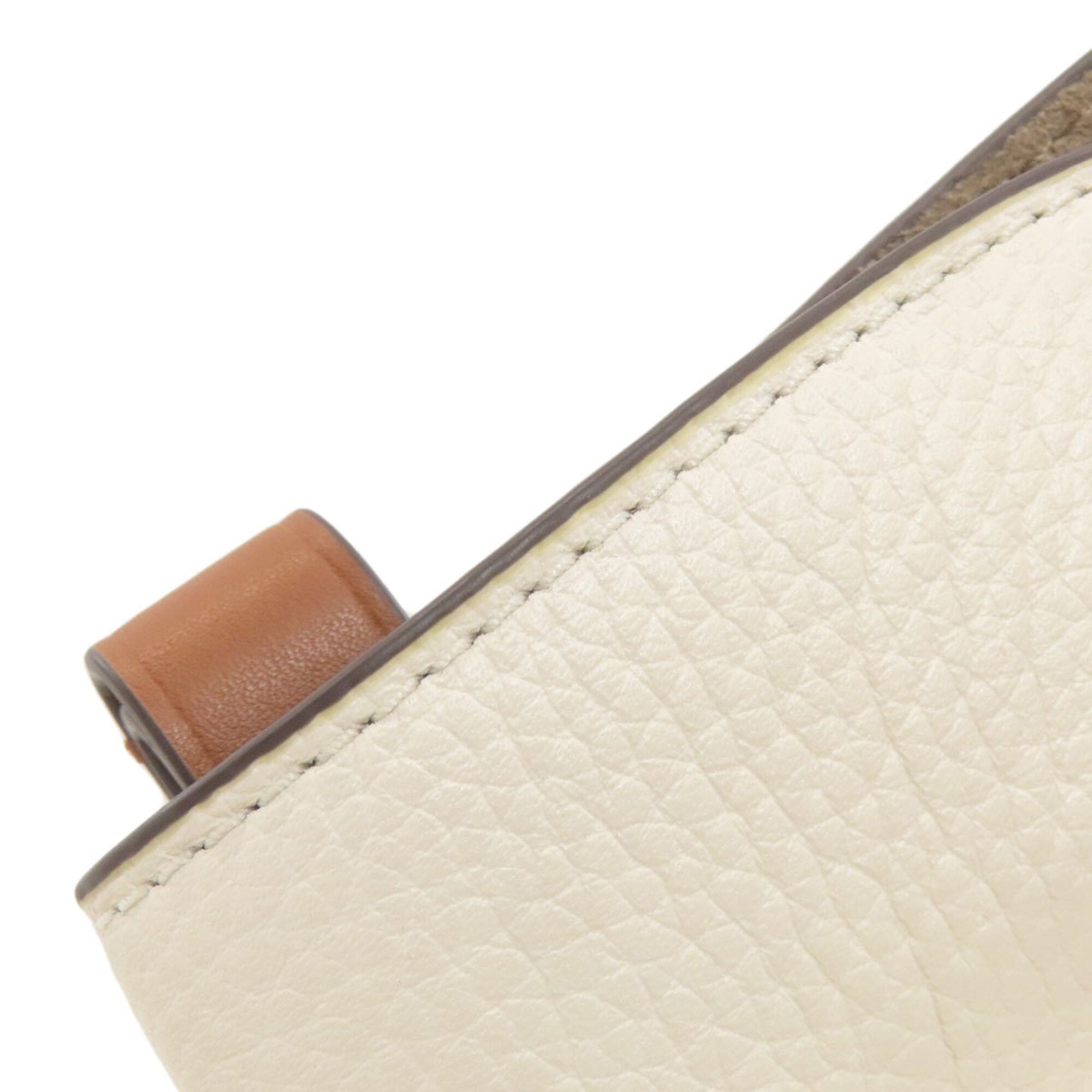 Michael Kors Beige Brown Leather Tote Bag (Pre-Owned)